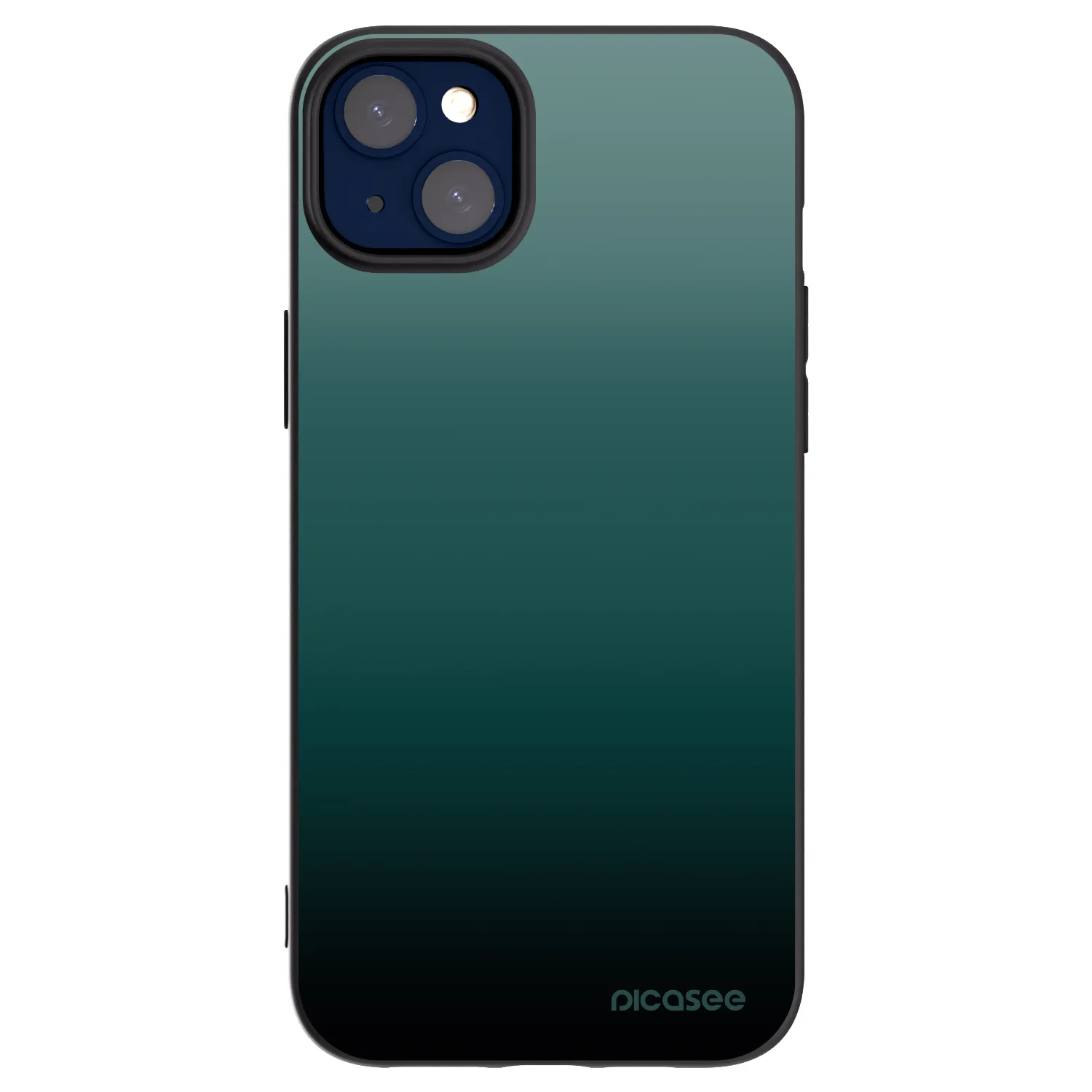 Picasee Apple iPhone 14 Plus Hülle - Schwarzes Silikon - Verdant Fade