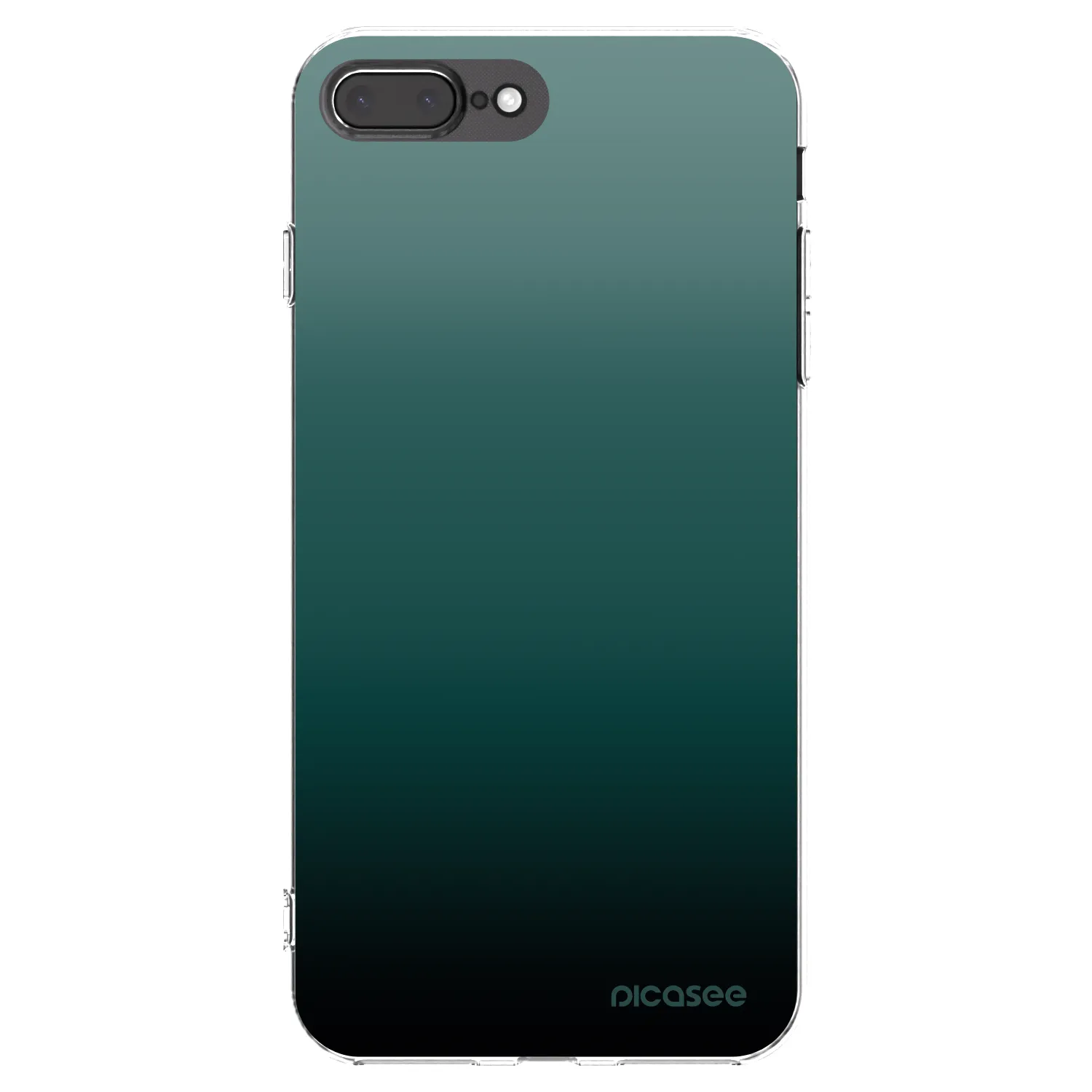 Picasee Apple iPhone 8 Plus Hülle - Transparentes Silikon - Verdant Fade