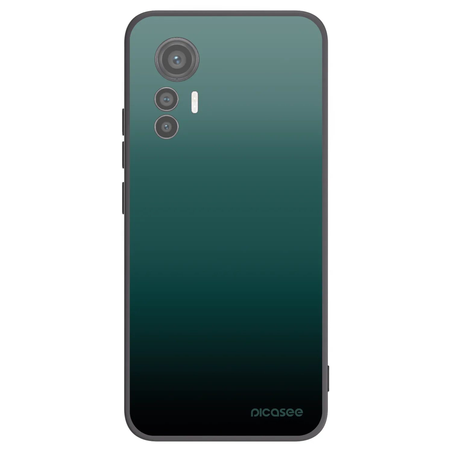 Picasee Xiaomi 12 Lite Hülle - Schwarzes Silikon - Verdant Fade
