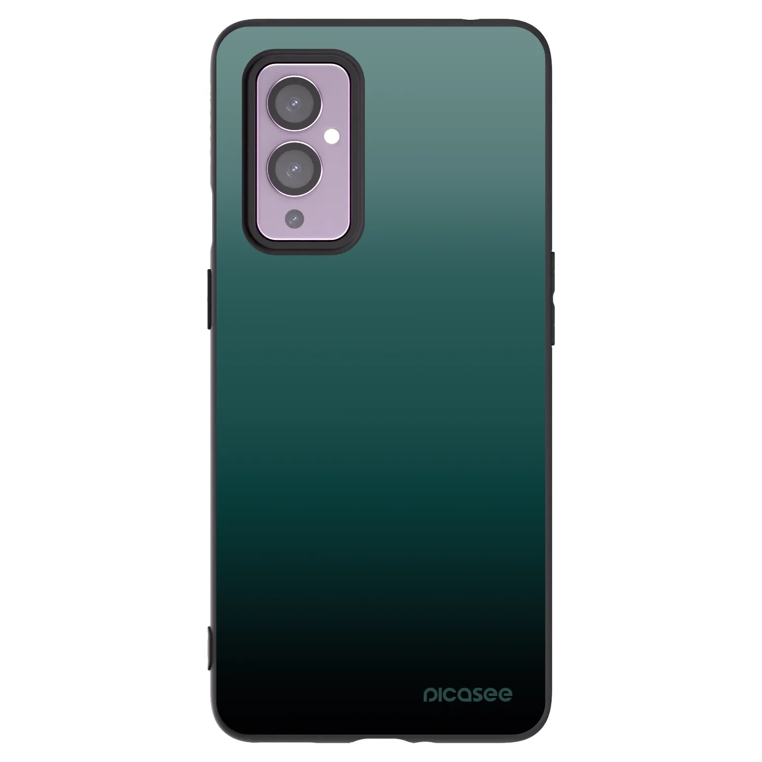 Picasee OnePlus 9 Hülle - Schwarzes Silikon - Verdant Fade