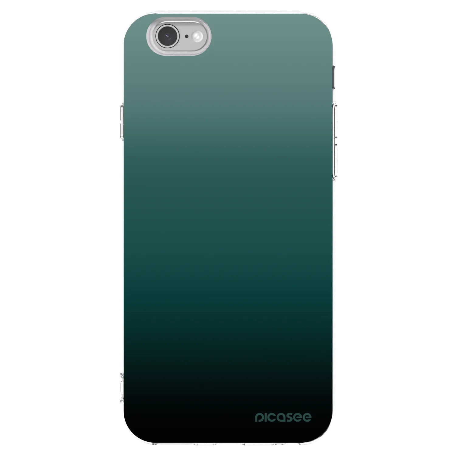 Picasee Apple iPhone 6/6S Hülle - Transparentes Silikon - Verdant Fade