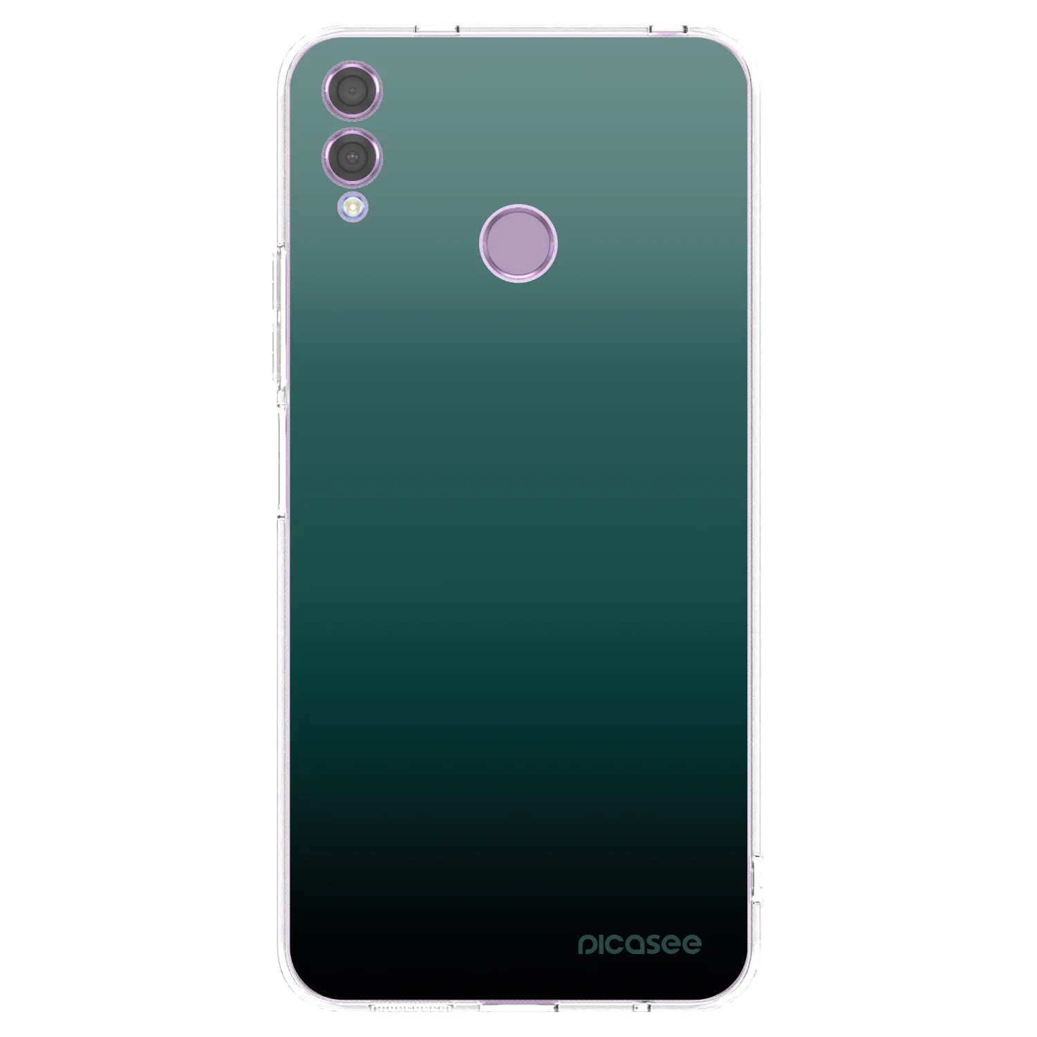 Picasee Honor 8X Hülle - Transparentes Silikon - Verdant Fade