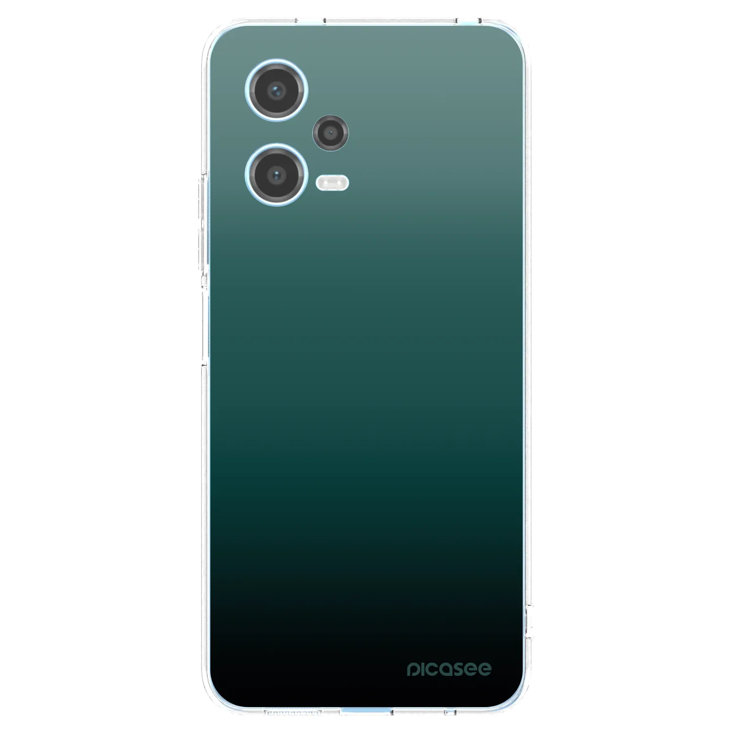 Picasee Xiaomi Redmi Note 12 5G Hülle - Transparentes Silikon - Verdant Fade