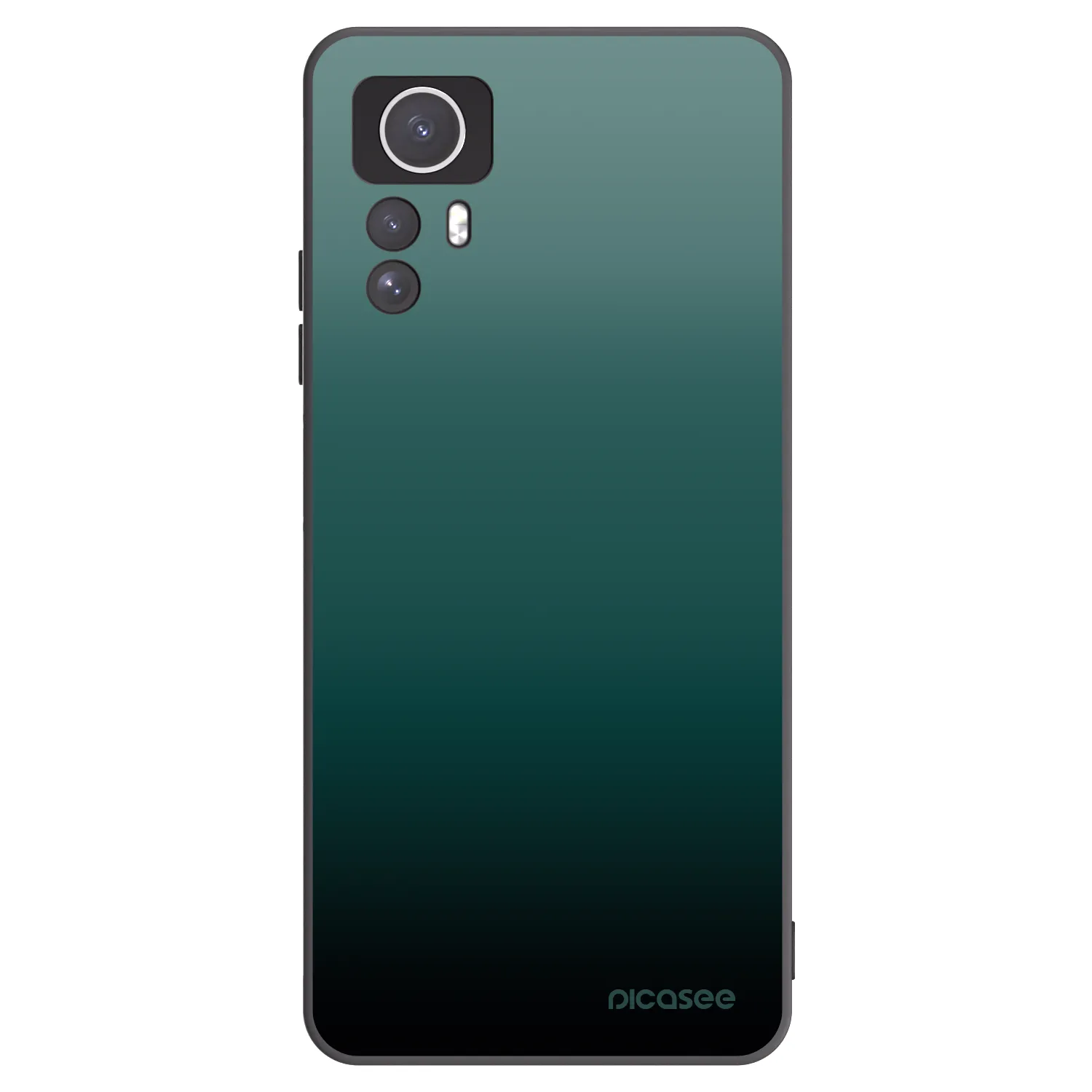 Picasee Xiaomi Redmi Note 12S Hülle - Schwarzes Silikon - Verdant Fade