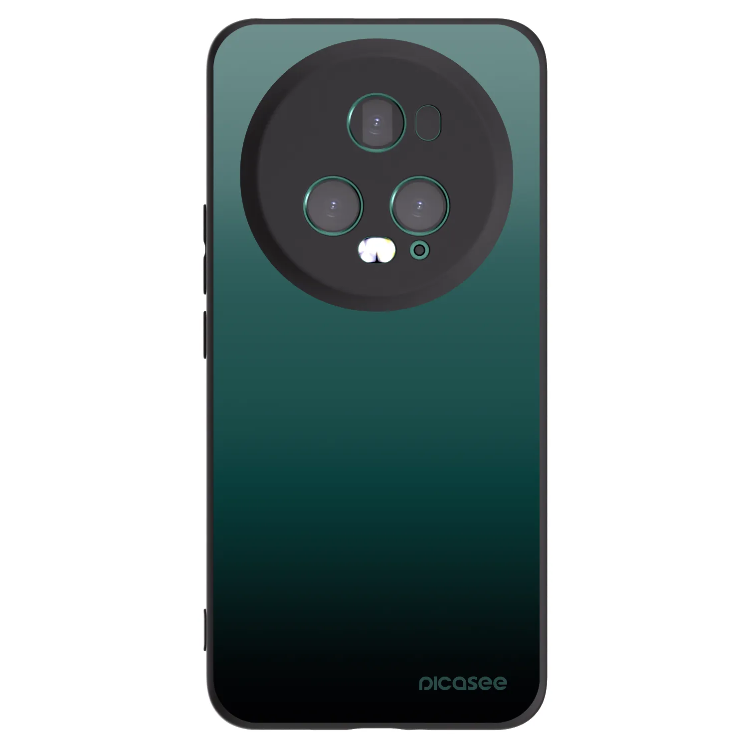 Picasee Honor Magic5 Pro Hülle - Schwarzes Silikon - Verdant Fade