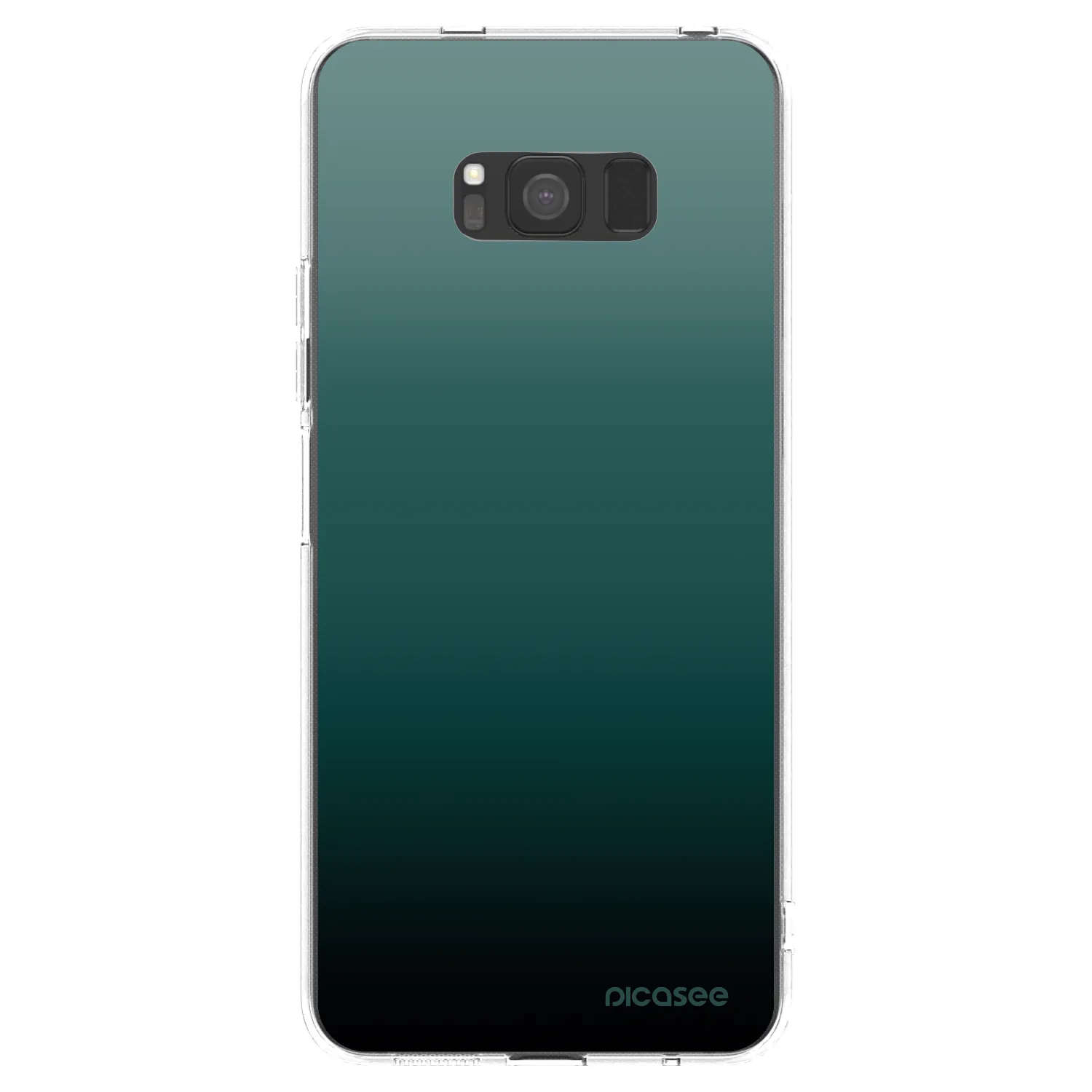 Picasee Samsung Galaxy S8 G950F Hülle - Transparentes Silikon - Verdant Fade