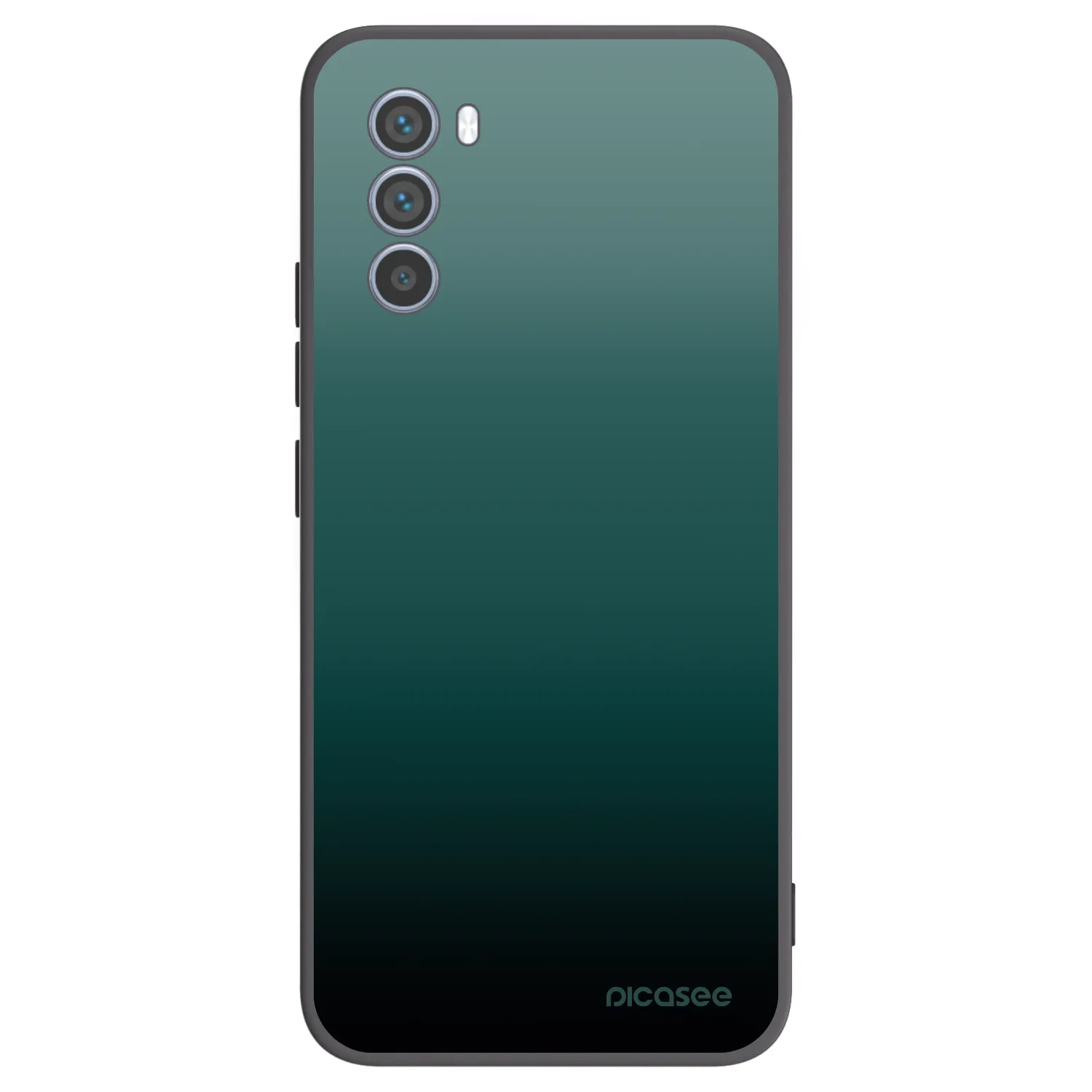 Picasee Motorola Moto G62 Hülle - Schwarzes Silikon - Verdant Fade
