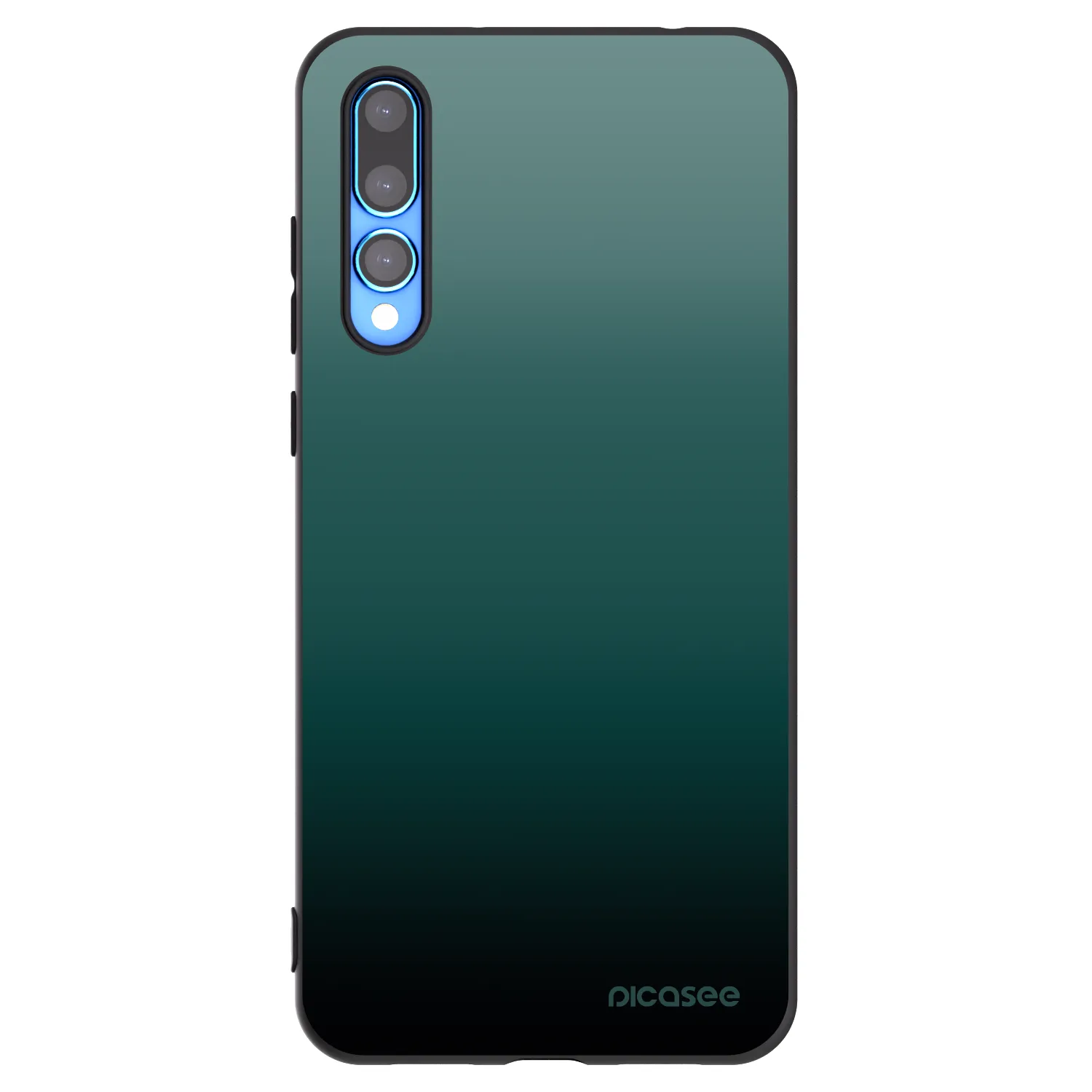 Picasee Huawei P20 Pro Hülle - Schwarzes Silikon - Verdant Fade