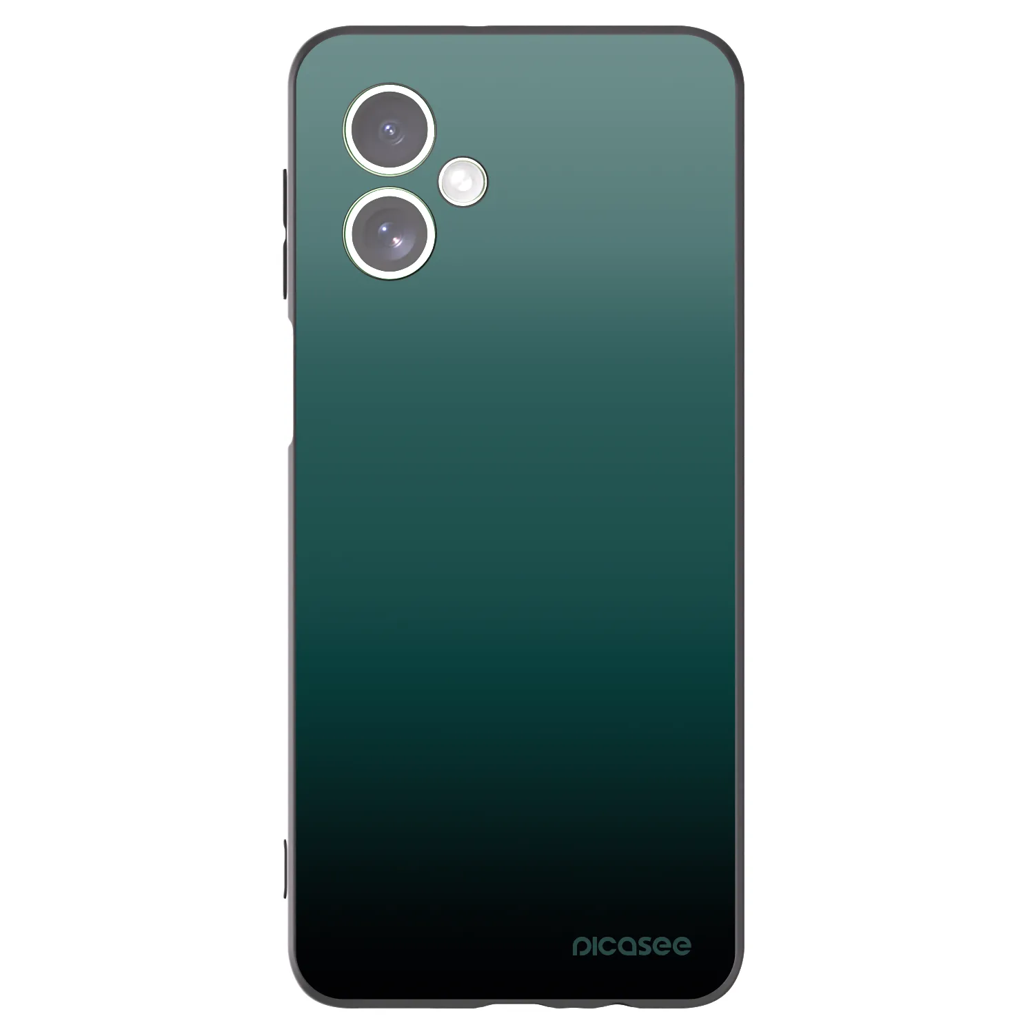 Picasee Motorola Moto G54 5G Hülle - Schwarzes Silikon - Verdant Fade