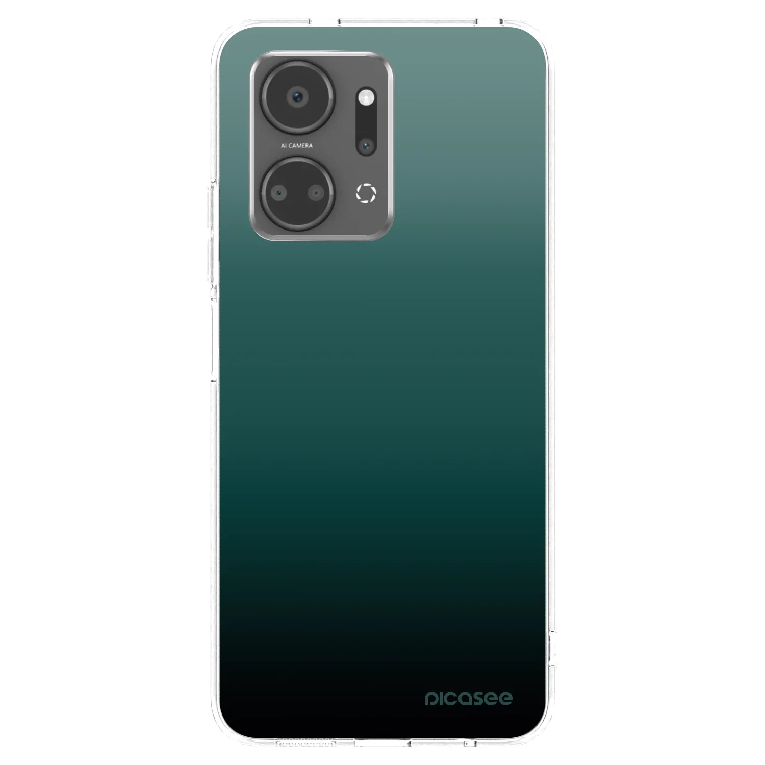 Picasee Honor X7a Hülle - Transparentes Silikon - Verdant Fade