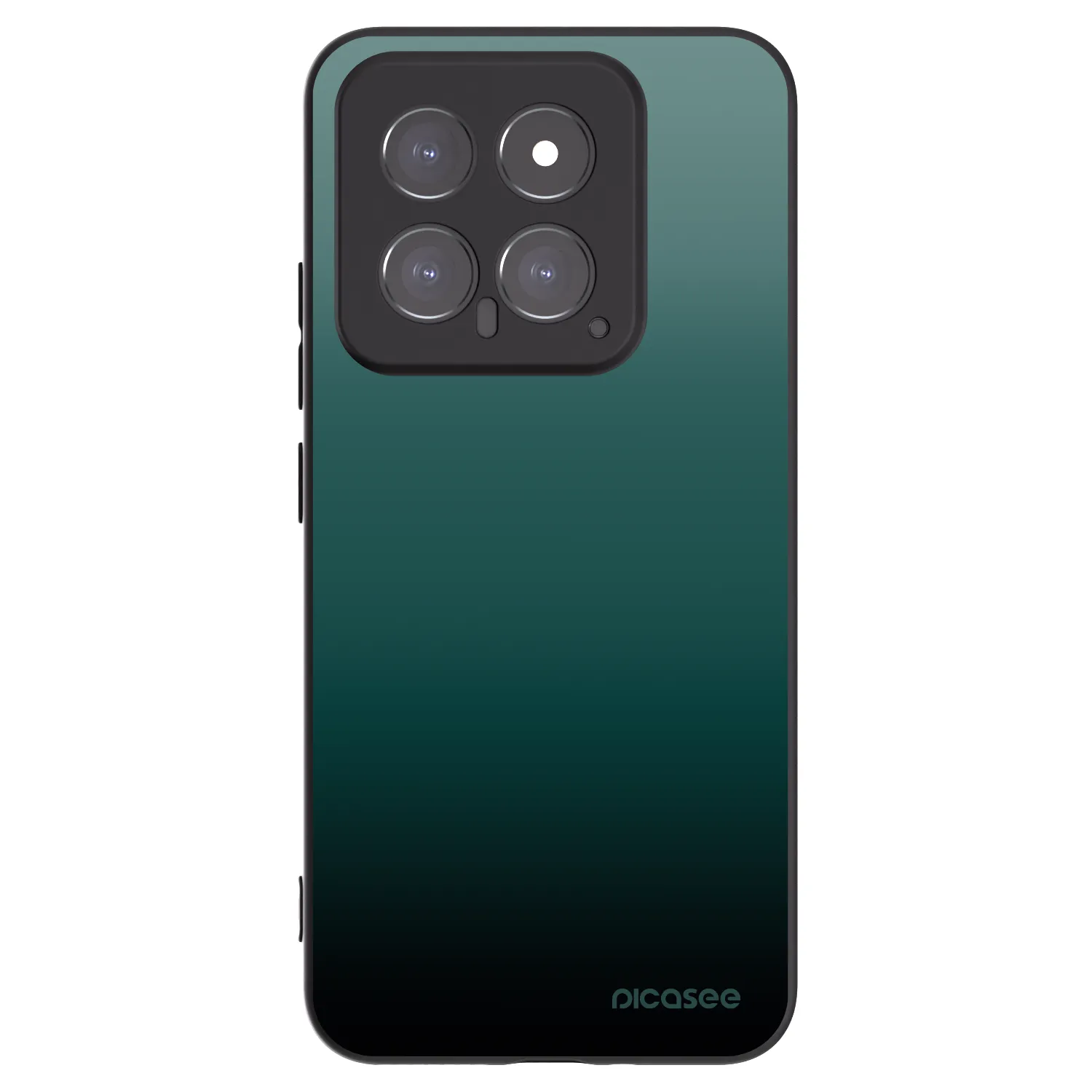 Picasee Xiaomi 14 Hülle - Schwarzes Silikon - Verdant Fade