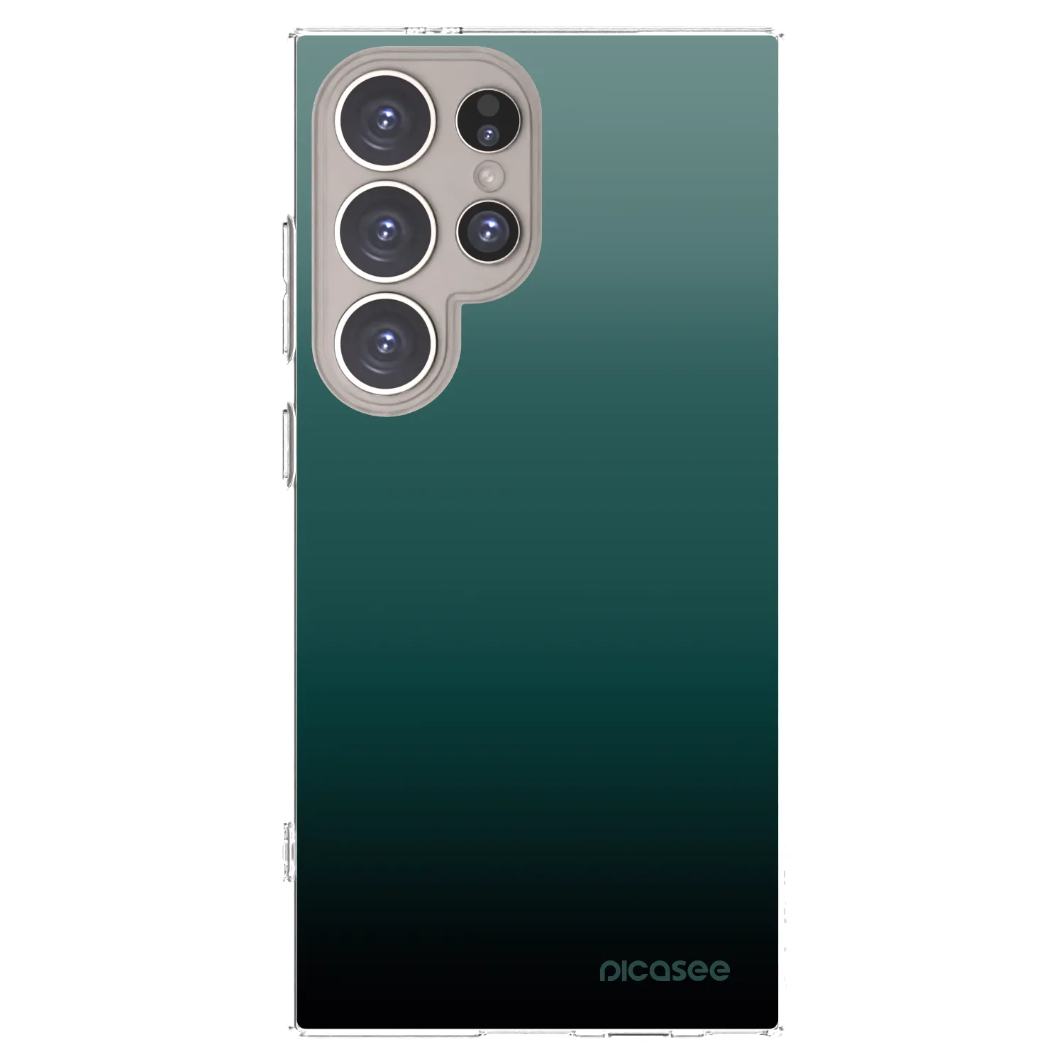 Picasee Samsung Galaxy S24 Ultra S928B 5G Hülle - Transparentes Silikon - Verdant Fade