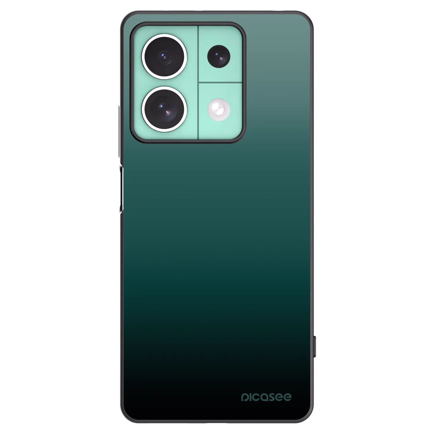 Picasee Xiaomi Redmi Note 13 5G Hülle - Schwarzes Silikon - Verdant Fade
