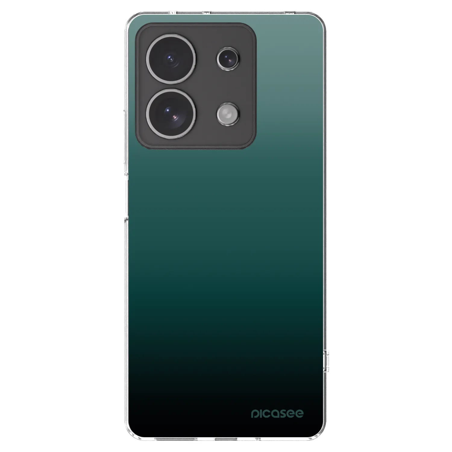 Picasee Xiaomi Redmi Note 13 4G Hülle - Transparentes Silikon - Verdant Fade