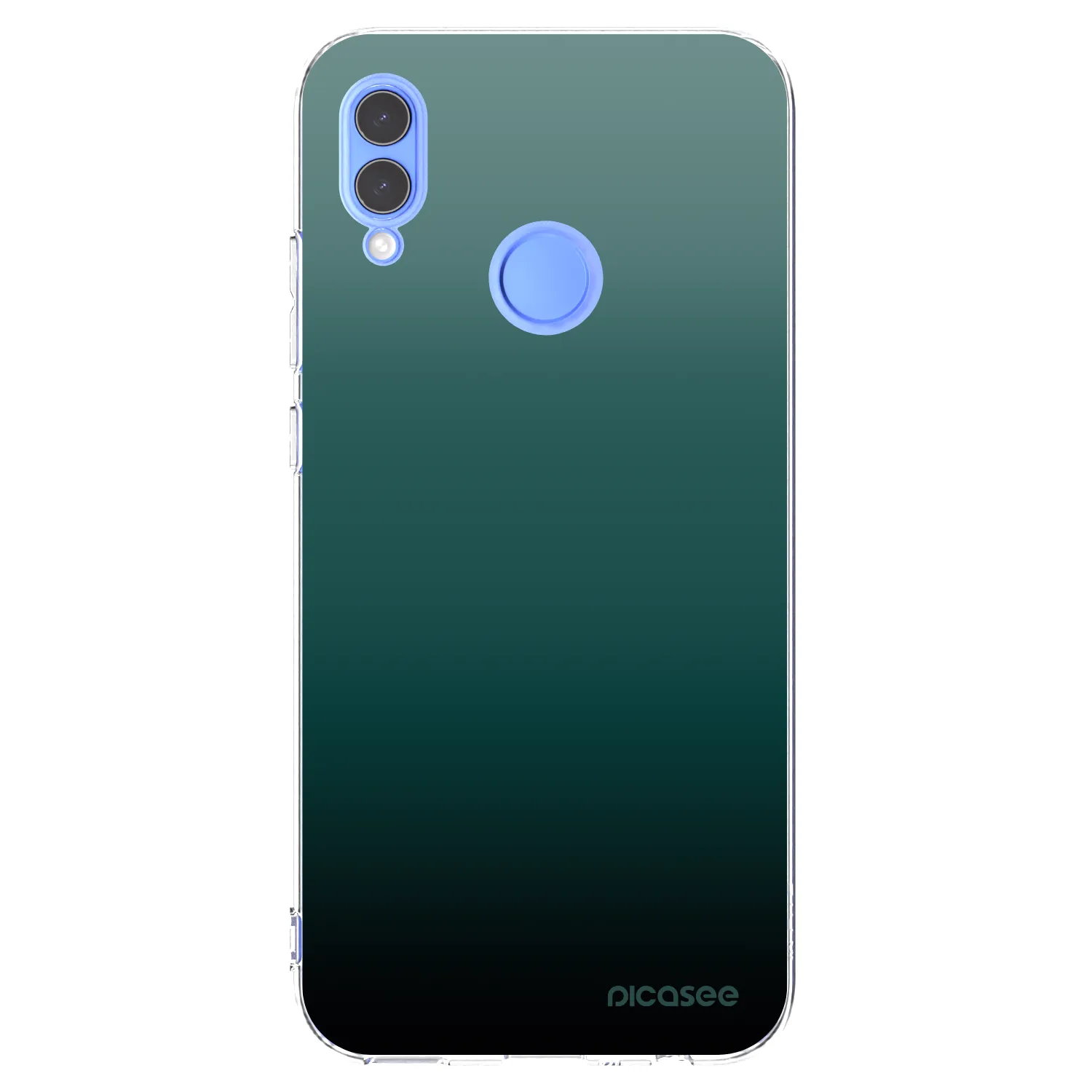 Picasee Huawei P Smart 2019 Hülle - Transparentes Silikon - Verdant Fade