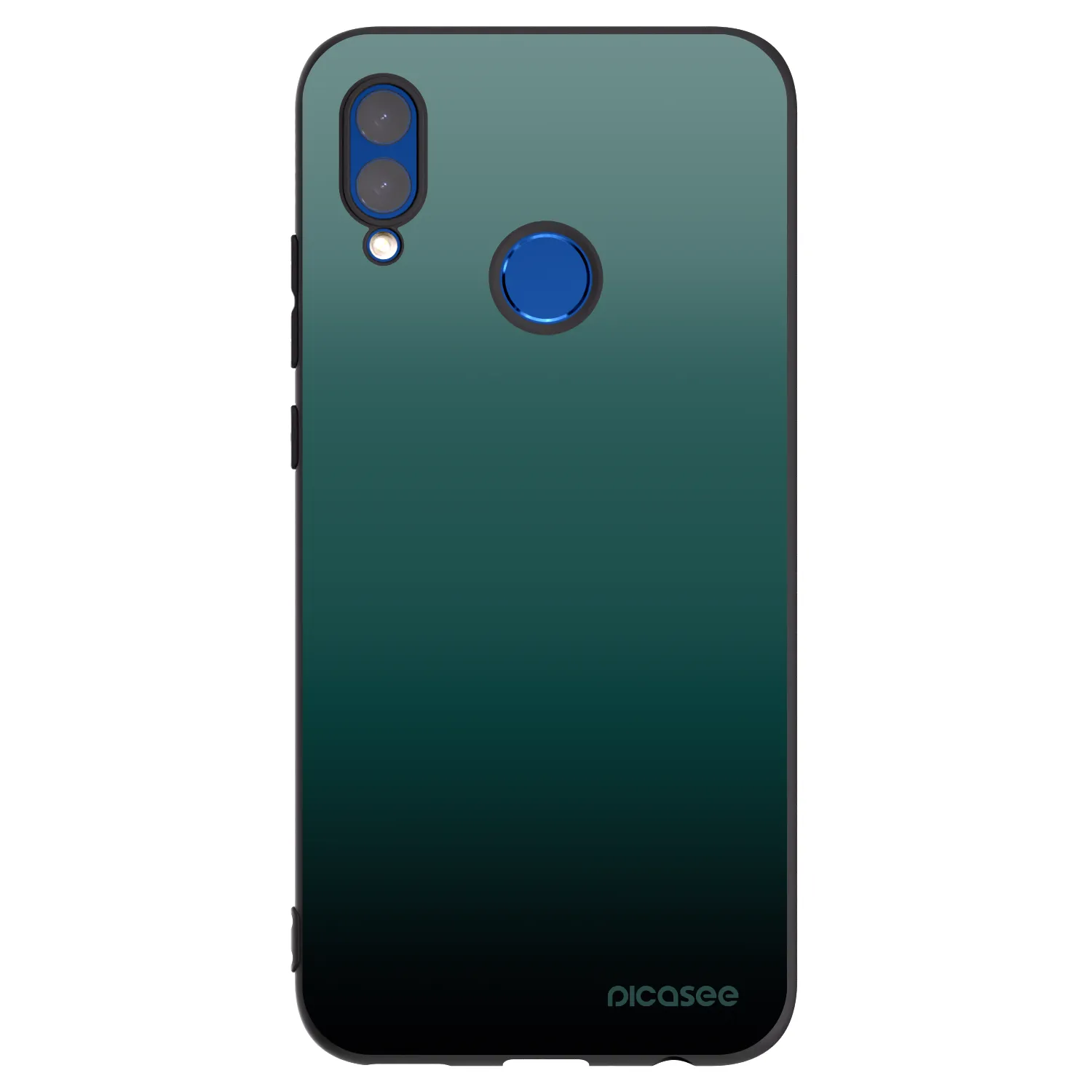 Picasee Honor 10 Lite Hülle - Schwarzes Silikon - Verdant Fade