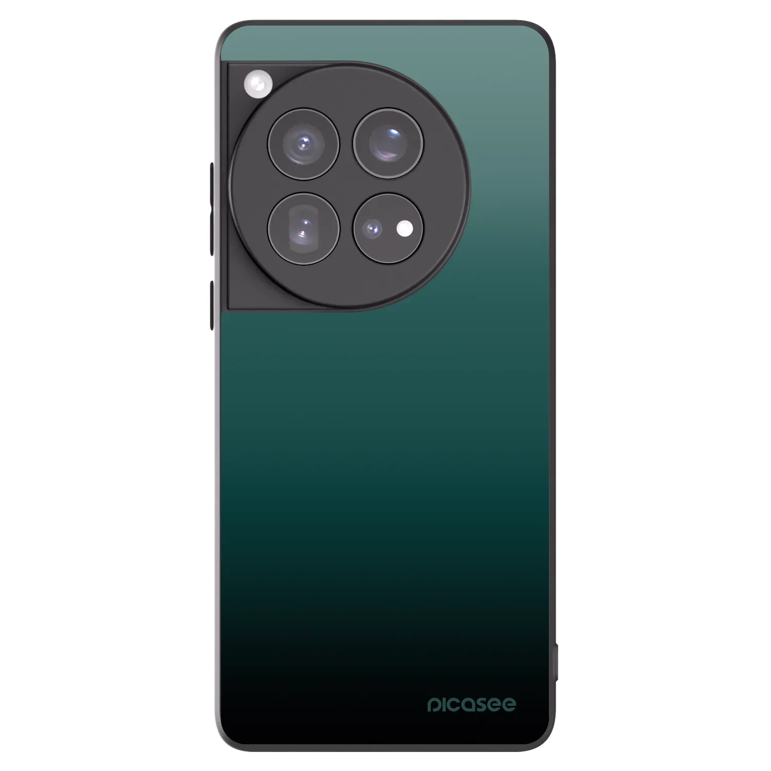 Picasee OnePlus 12 5G Hülle - Schwarzes Silikon - Verdant Fade