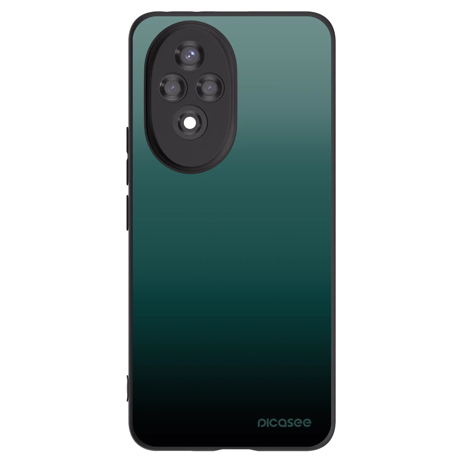 Picasee Honor 200 Pro 5G Hülle - Schwarzes Silikon - Verdant Fade