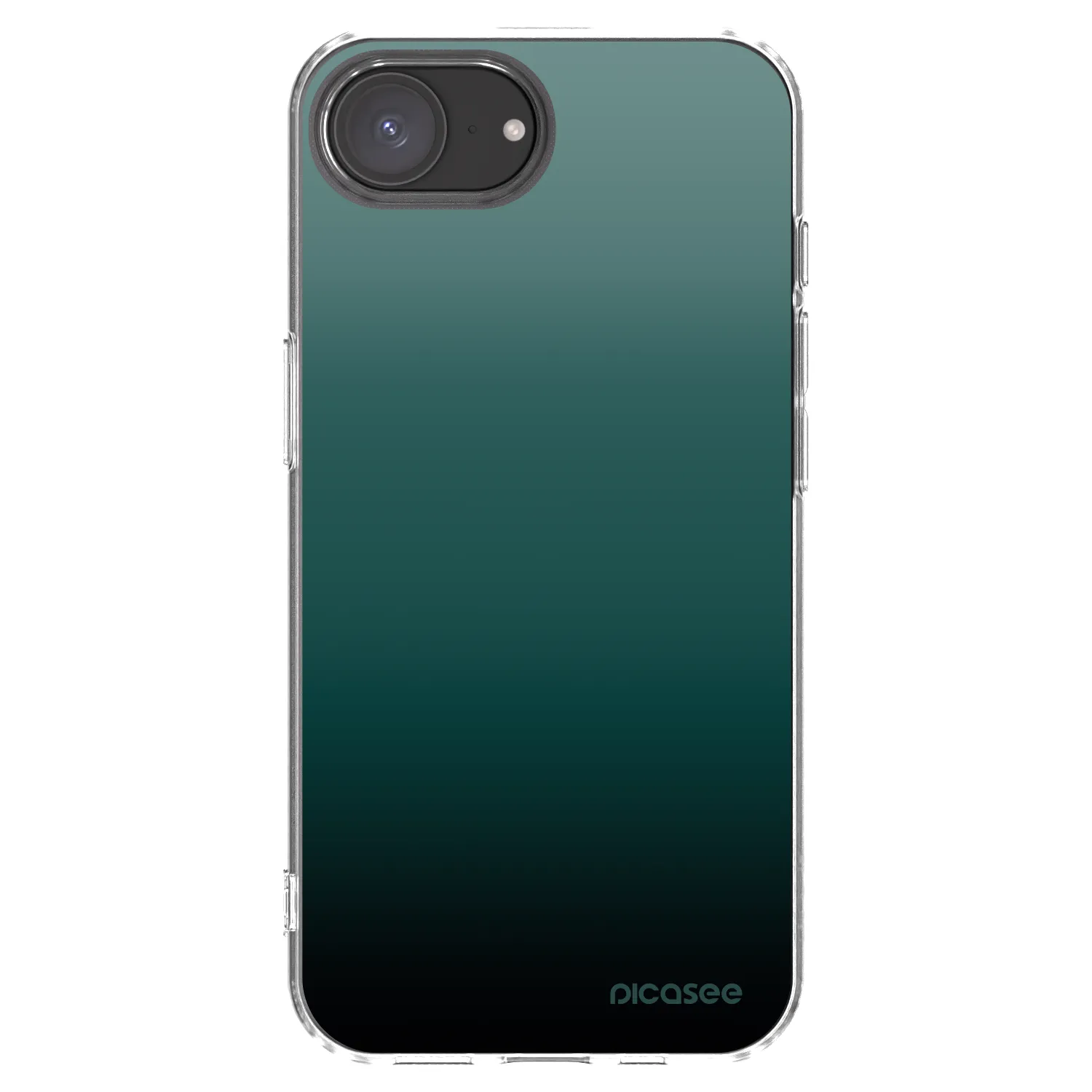 Picasee Apple iPhone 16e Hülle - Transparentes Silikon - Verdant Fade