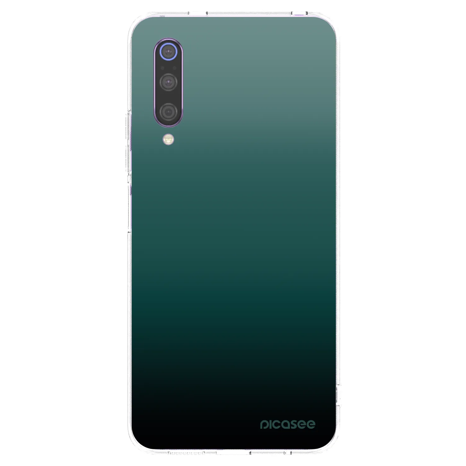 Picasee Xiaomi Mi 9 Hülle - Transparentes Silikon - Verdant Fade