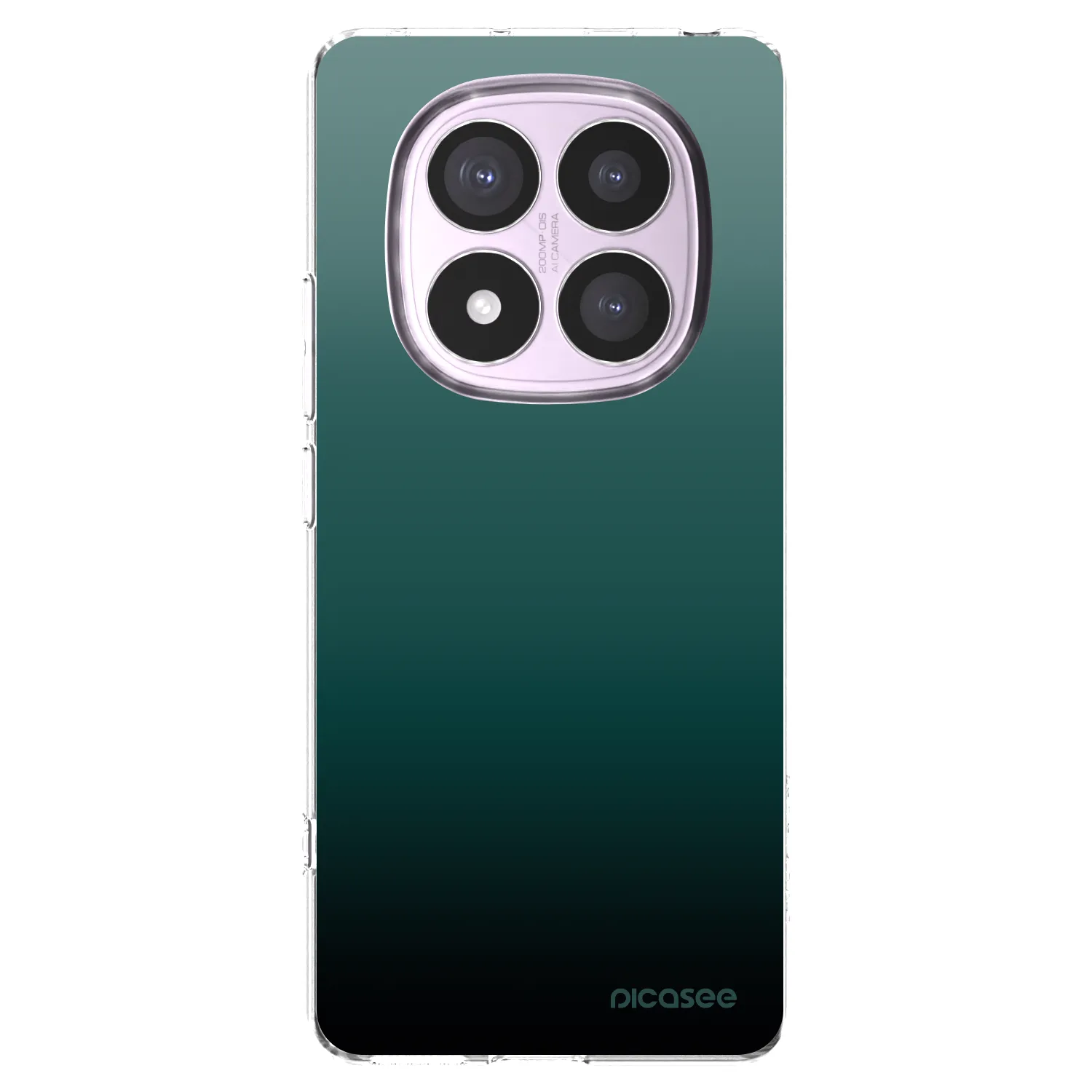 Picasee Xiaomi Redmi Note 14 Pro 5G Hülle - Transparentes Silikon - Verdant Fade