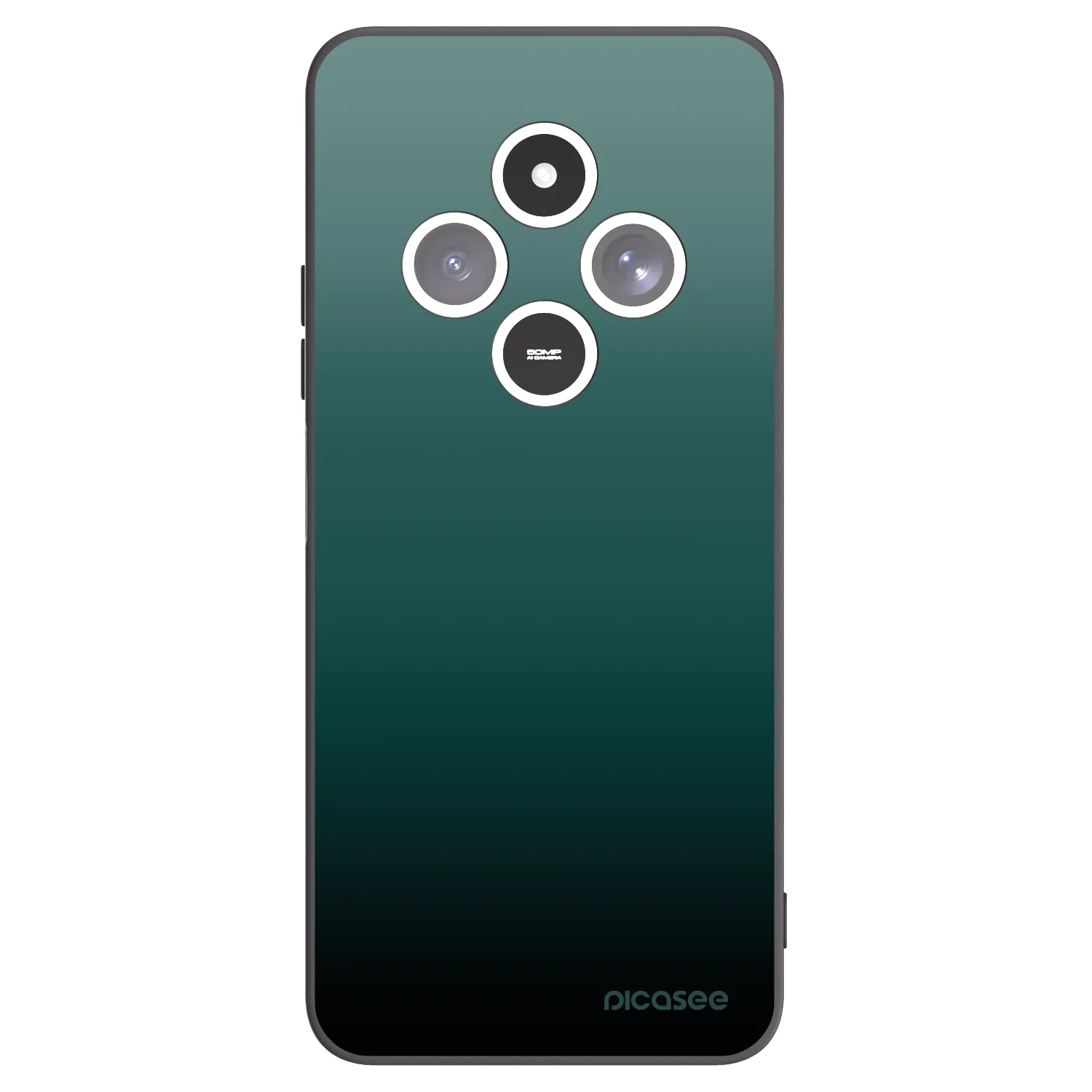 Picasee Xiaomi Redmi 14C Hülle - Schwarzes Silikon - Verdant Fade