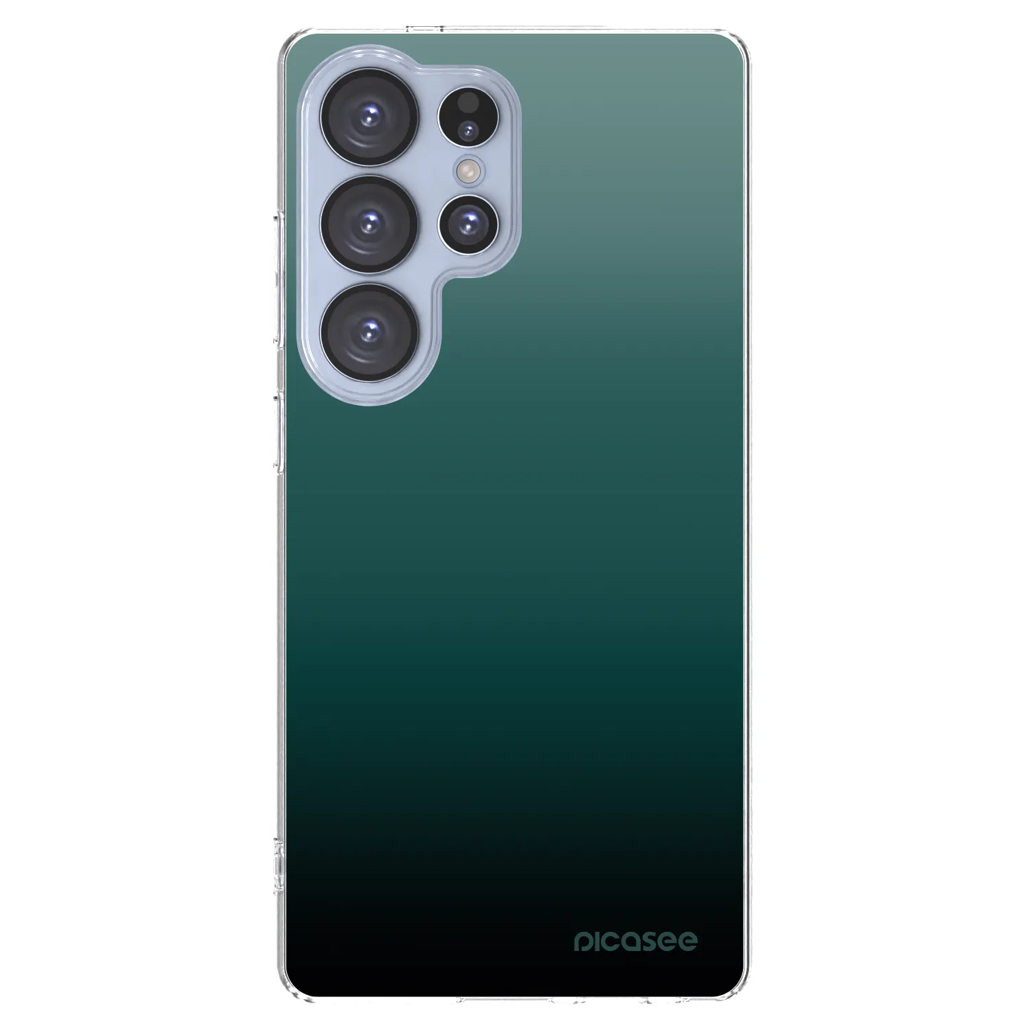 Picasee Samsung Galaxy S25 Ultra 5G Hülle - Transparentes Silikon - Verdant Fade