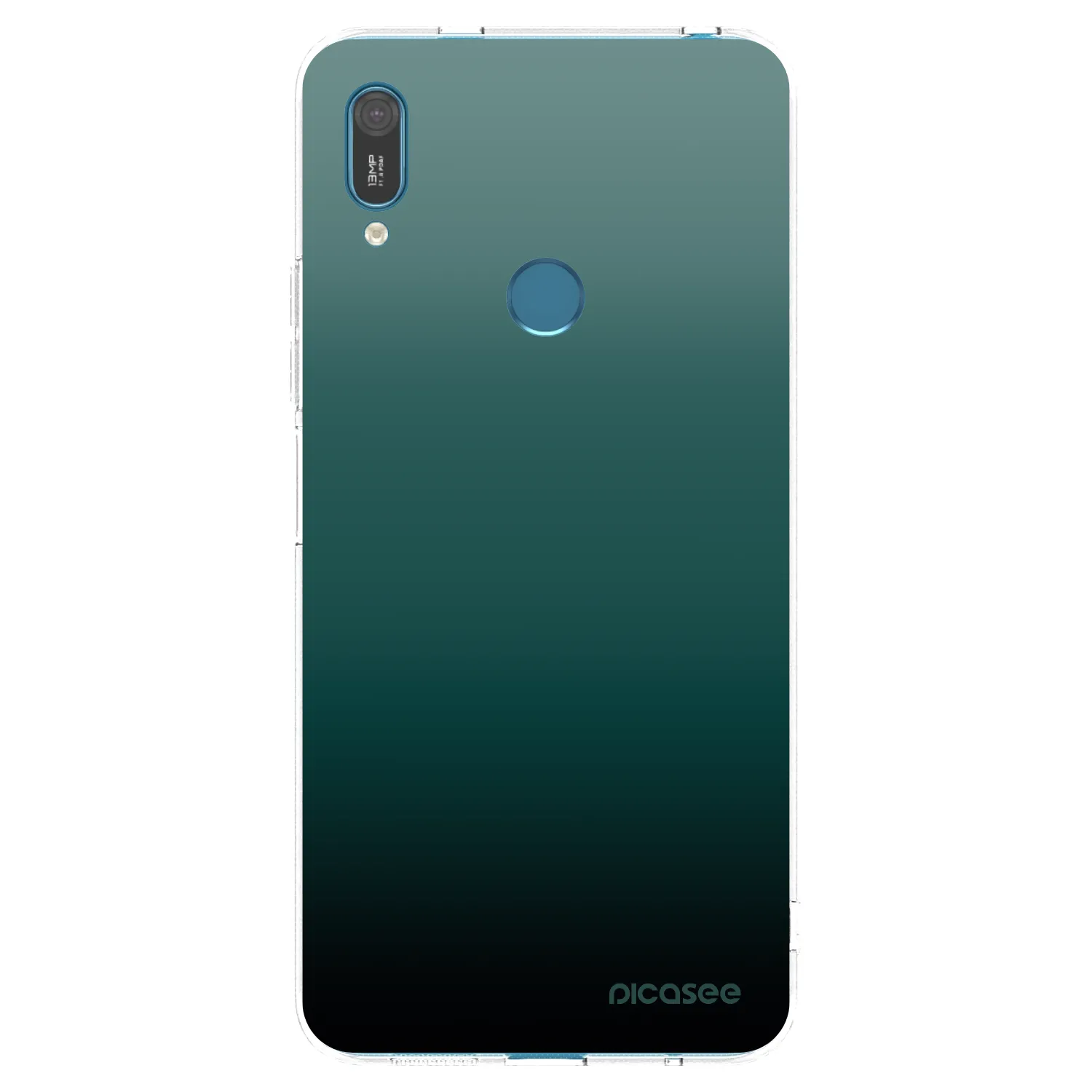 Picasee Huawei Y7 2019 Hülle - Transparentes Silikon - Verdant Fade