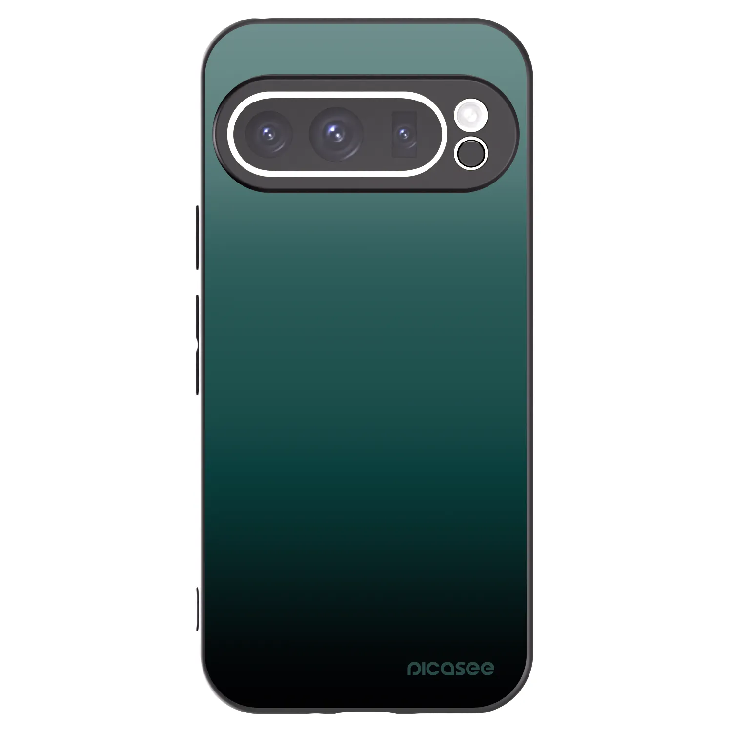 Picasee Google Pixel 9 Pro Hülle - Schwarzes Silikon - Verdant Fade