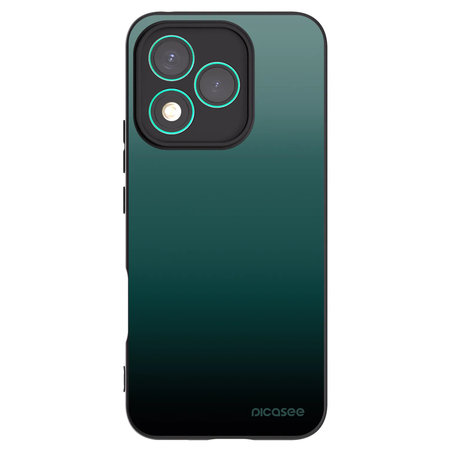 Picasee Honor 400 Lite 5G Hülle - Schwarzes Silikon - Verdant Fade