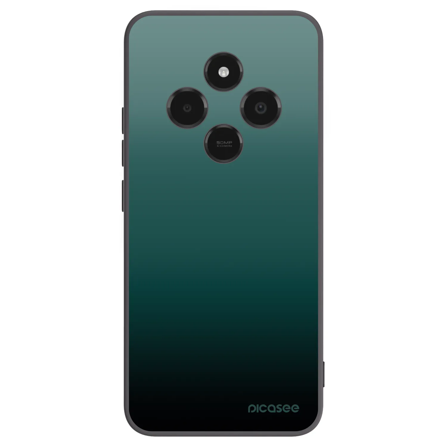 Picasee Xiaomi Poco C75 Hülle - Schwarzes Silikon - Verdant Fade