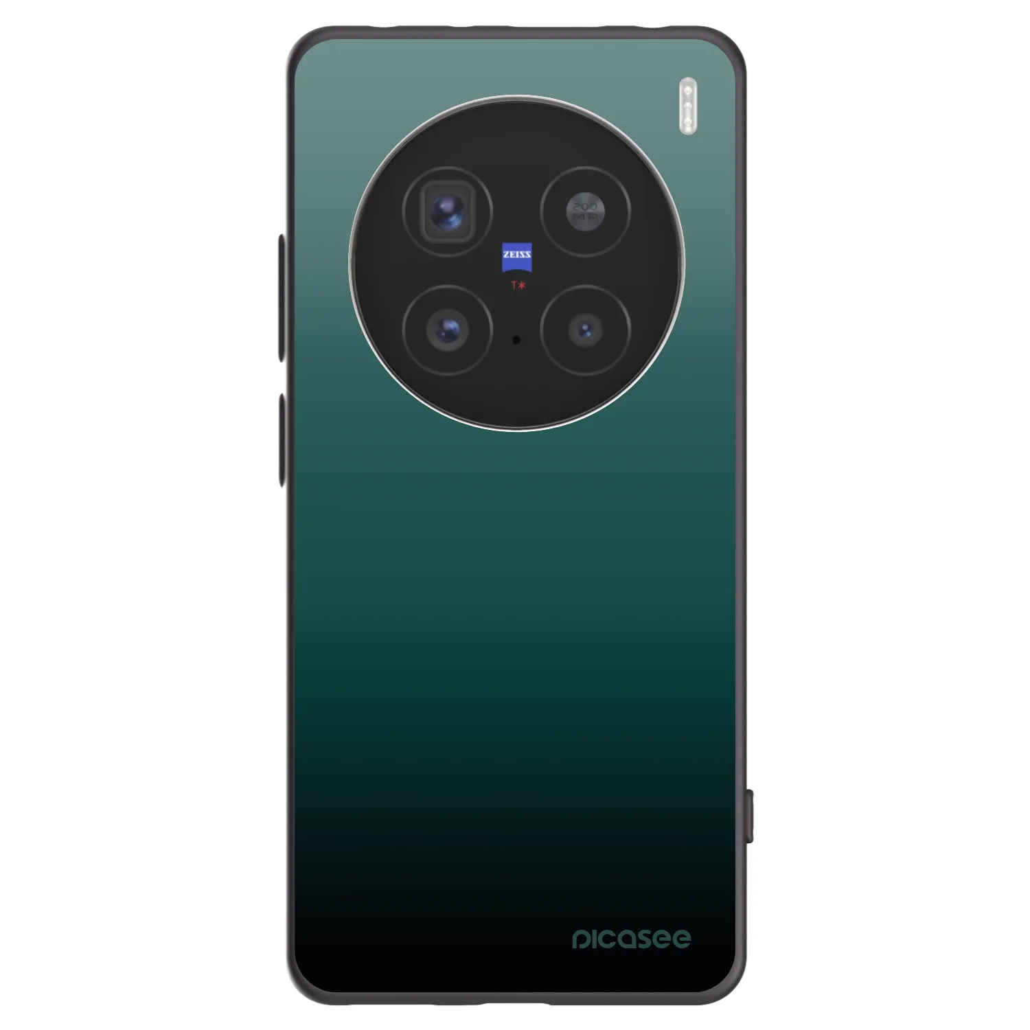 Picasee Vivo X200 Pro Hülle - Schwarzes Silikon - Verdant Fade