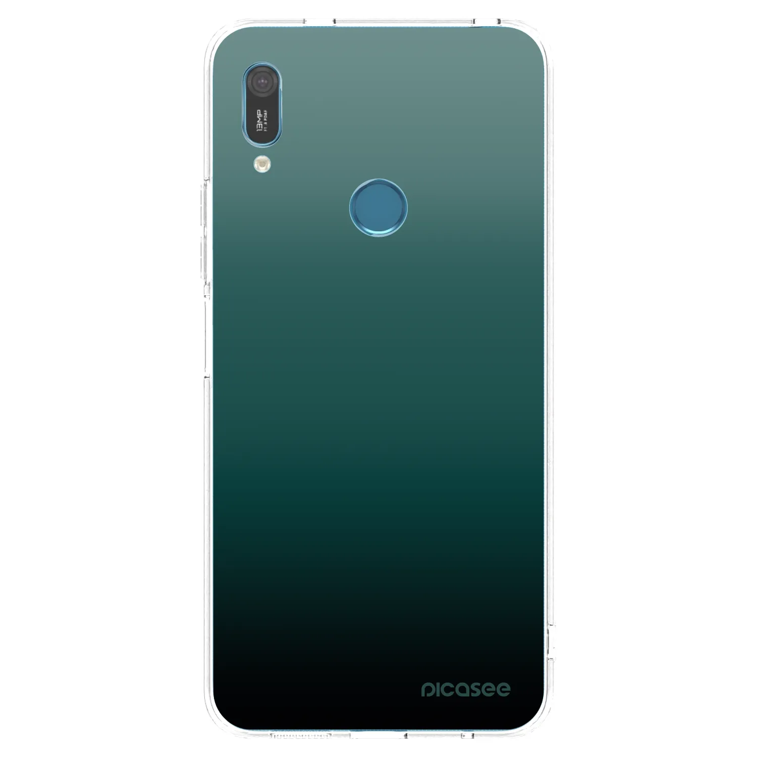 Picasee Huawei Y6 2019 Hülle - Transparentes Silikon - Verdant Fade