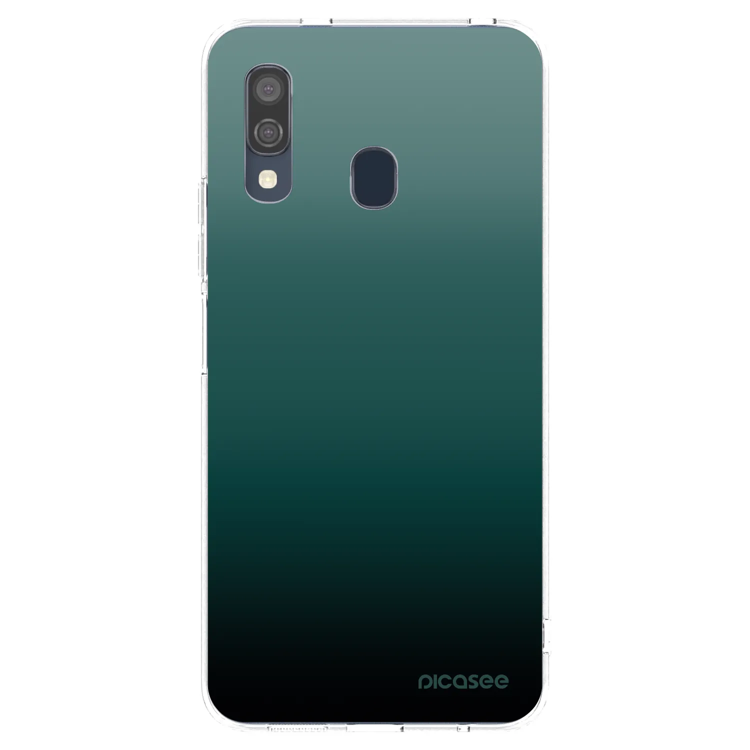 Picasee Samsung Galaxy A40 A405F Hülle - Transparentes Silikon - Verdant Fade