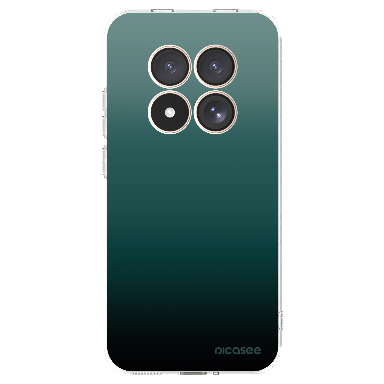 Picasee Xiaomi Redmi Note 15 Pro 4G Hülle - Transparentes Silikon - Verdant Fade