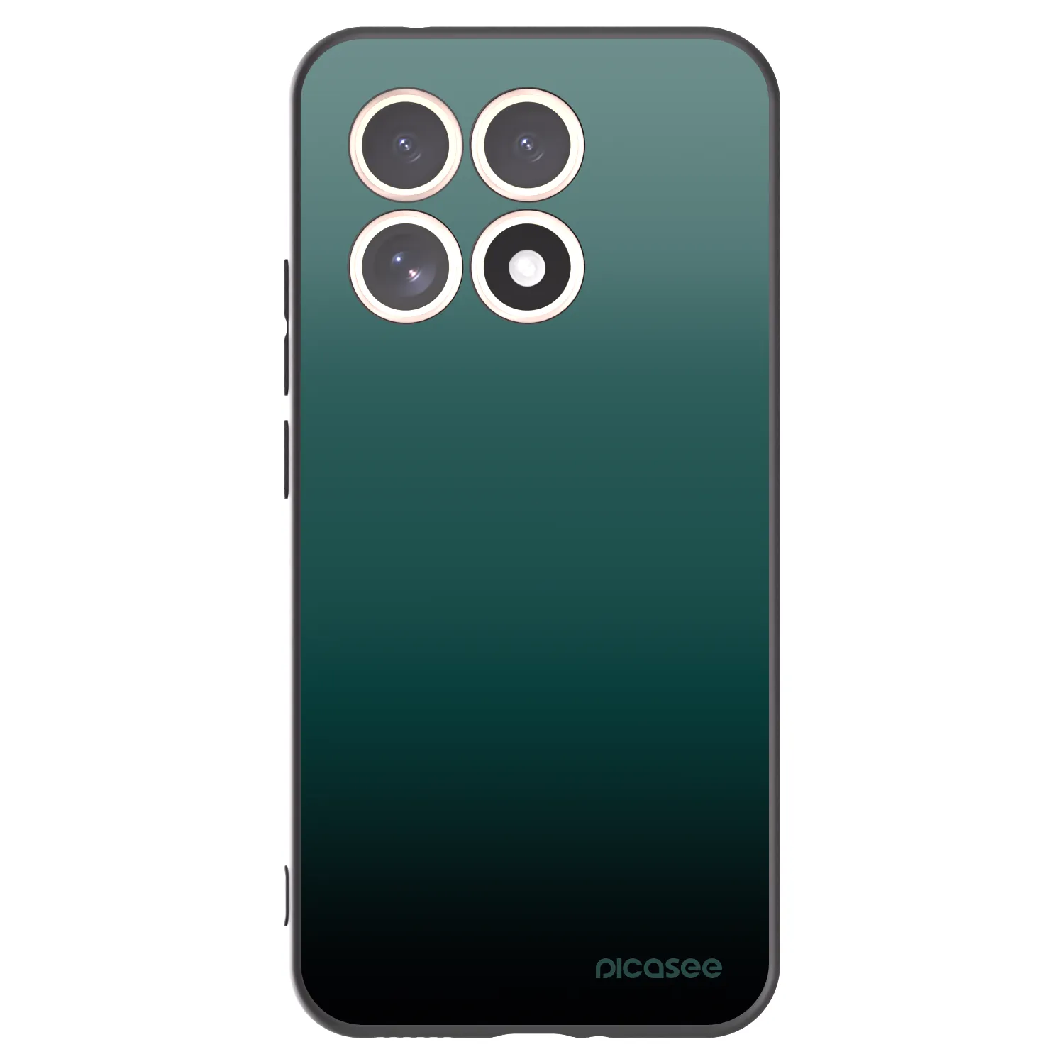 Picasee Xiaomi 15T Hülle - Schwarzes Silikon - Verdant Fade