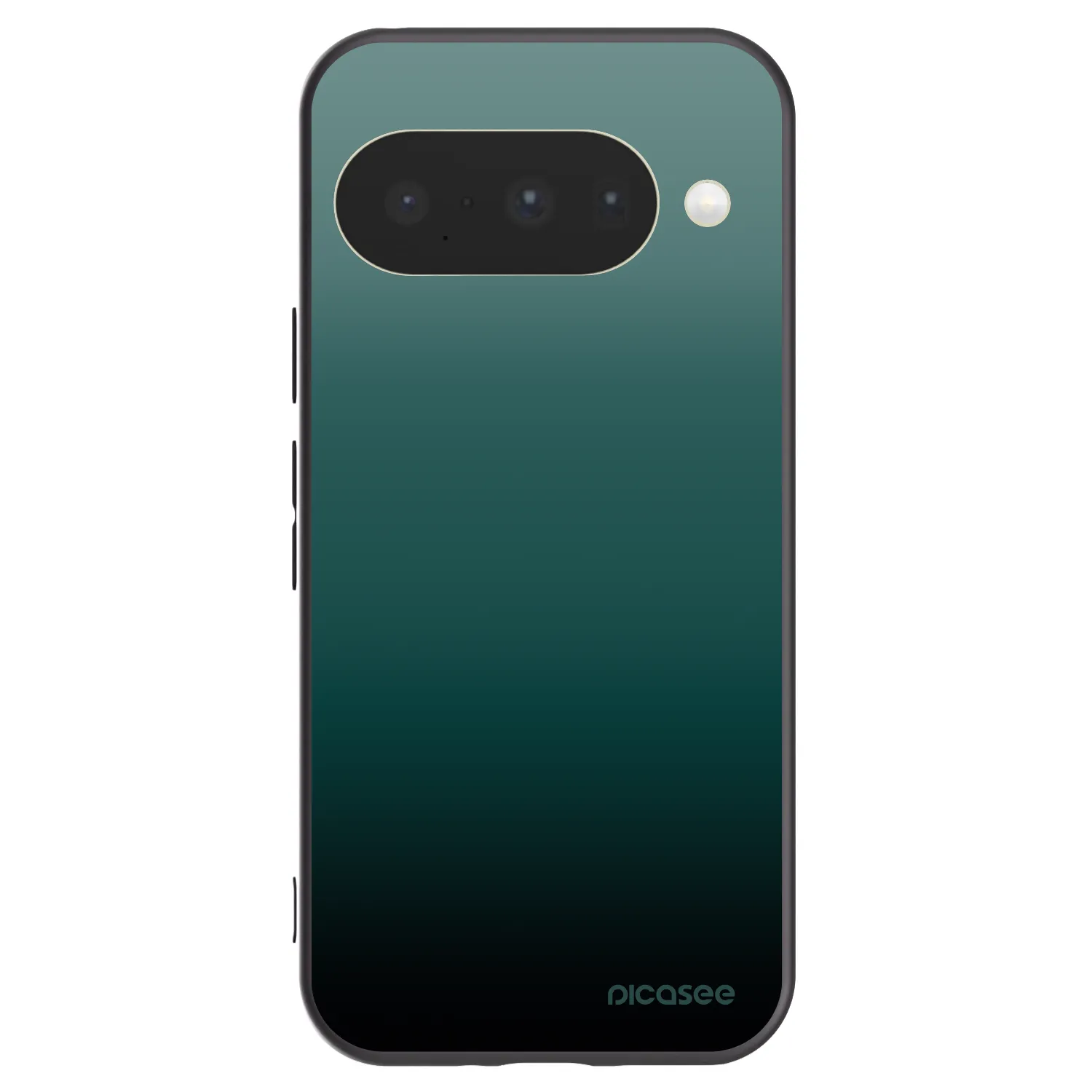 Picasee Google Pixel 10 Hülle - Schwarzes Silikon - Verdant Fade