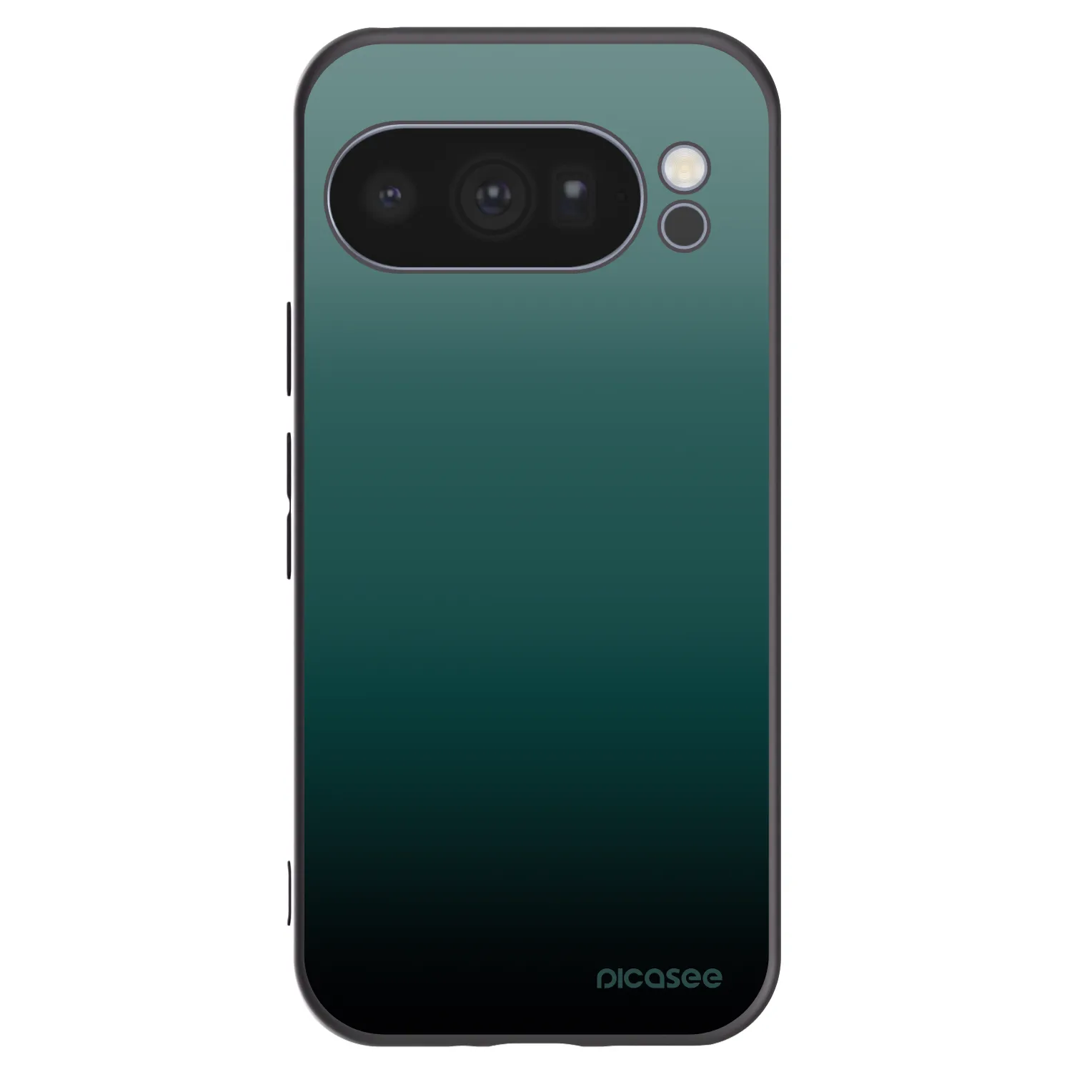Picasee Google Pixel 10 Pro Hülle - Schwarzes Silikon - Verdant Fade