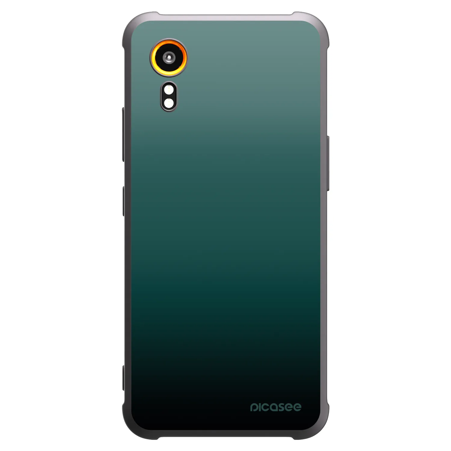 Picasee Samsung Galaxy Xcover 7 Hülle - Schwarzes Silikon - Verdant Fade