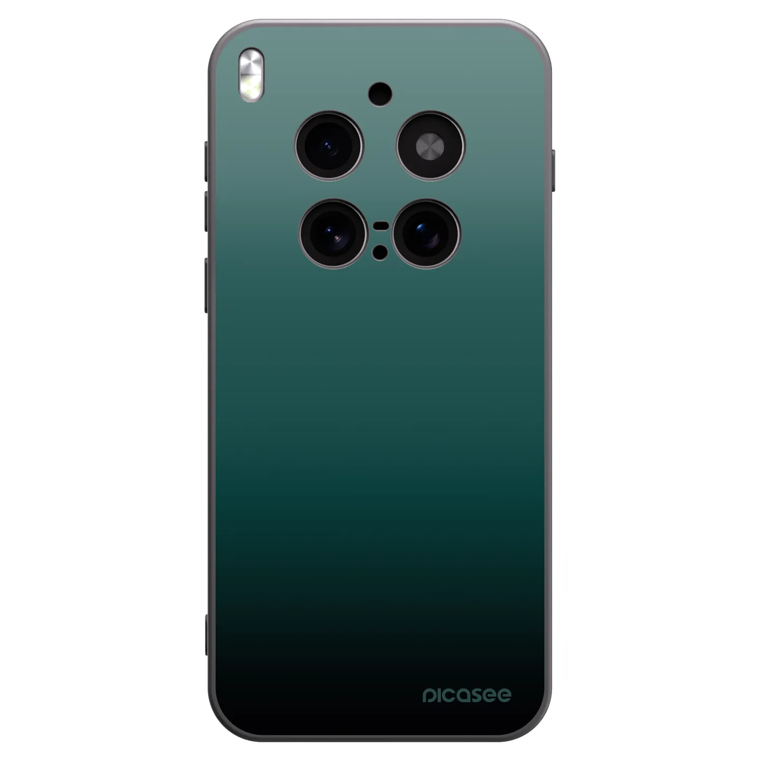 Picasee Vivo X300 Pro Hülle - Schwarzes Silikon - Verdant Fade