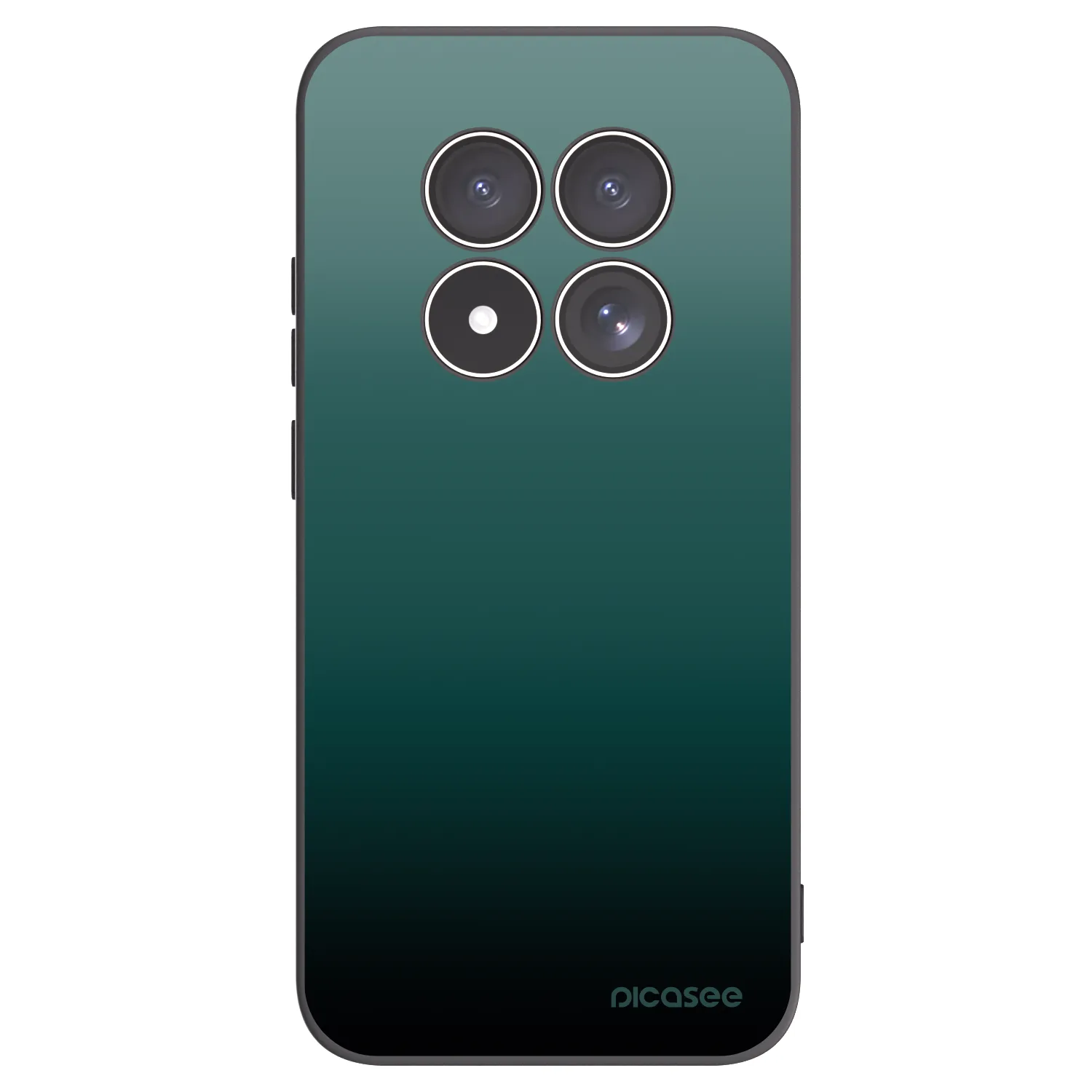 Picasee Xiaomi Redmi Note 15 Pro 5G Hülle - Schwarzes Silikon - Verdant Fade