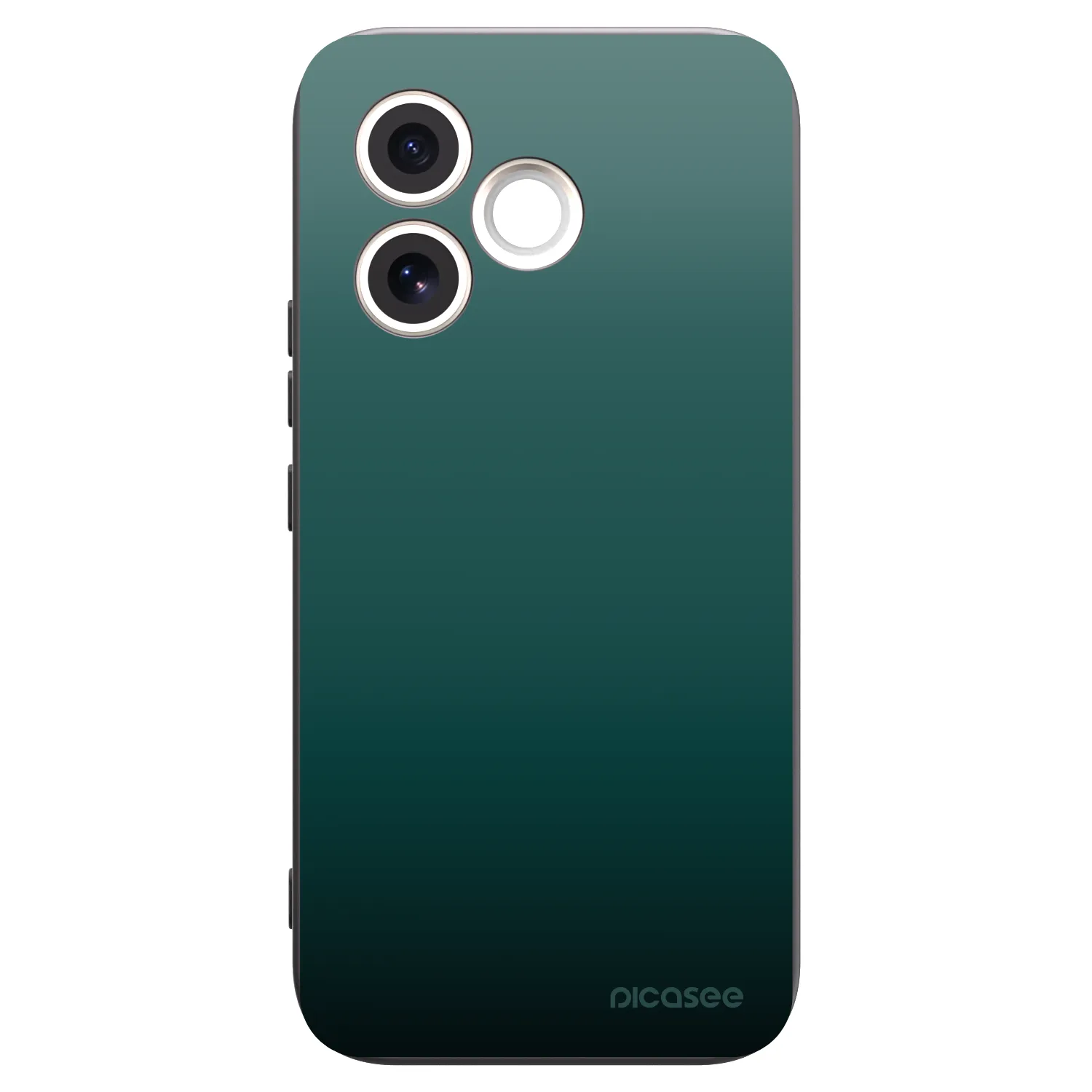 Picasee Honor 600 Lite Hülle - Schwarzes Silikon - Verdant Fade