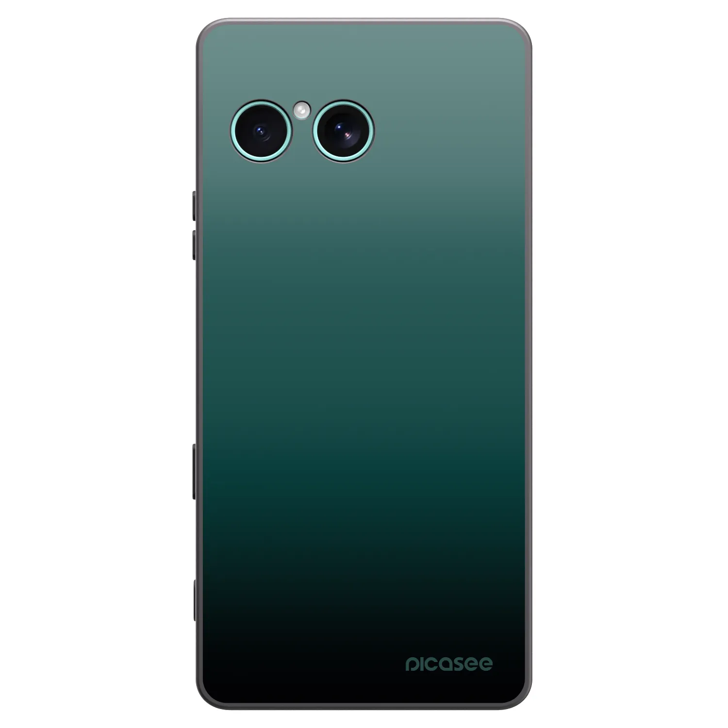 Picasee Sony Xperia 10 VII Hülle - Schwarzes Silikon - Verdant Fade