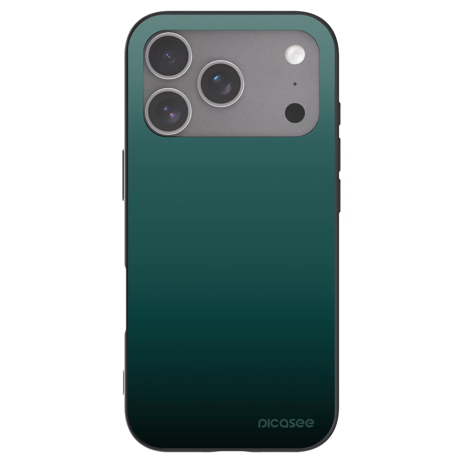 Picasee Apple iPhone 18 Pro Hülle - Schwarzes Silikon - Verdant Fade