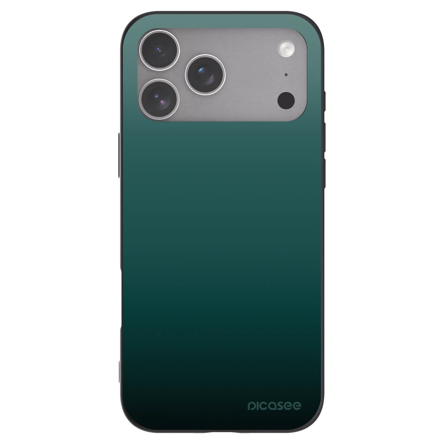 Picasee Apple iPhone 18 Pro Max Hülle - Schwarzes Silikon - Verdant Fade