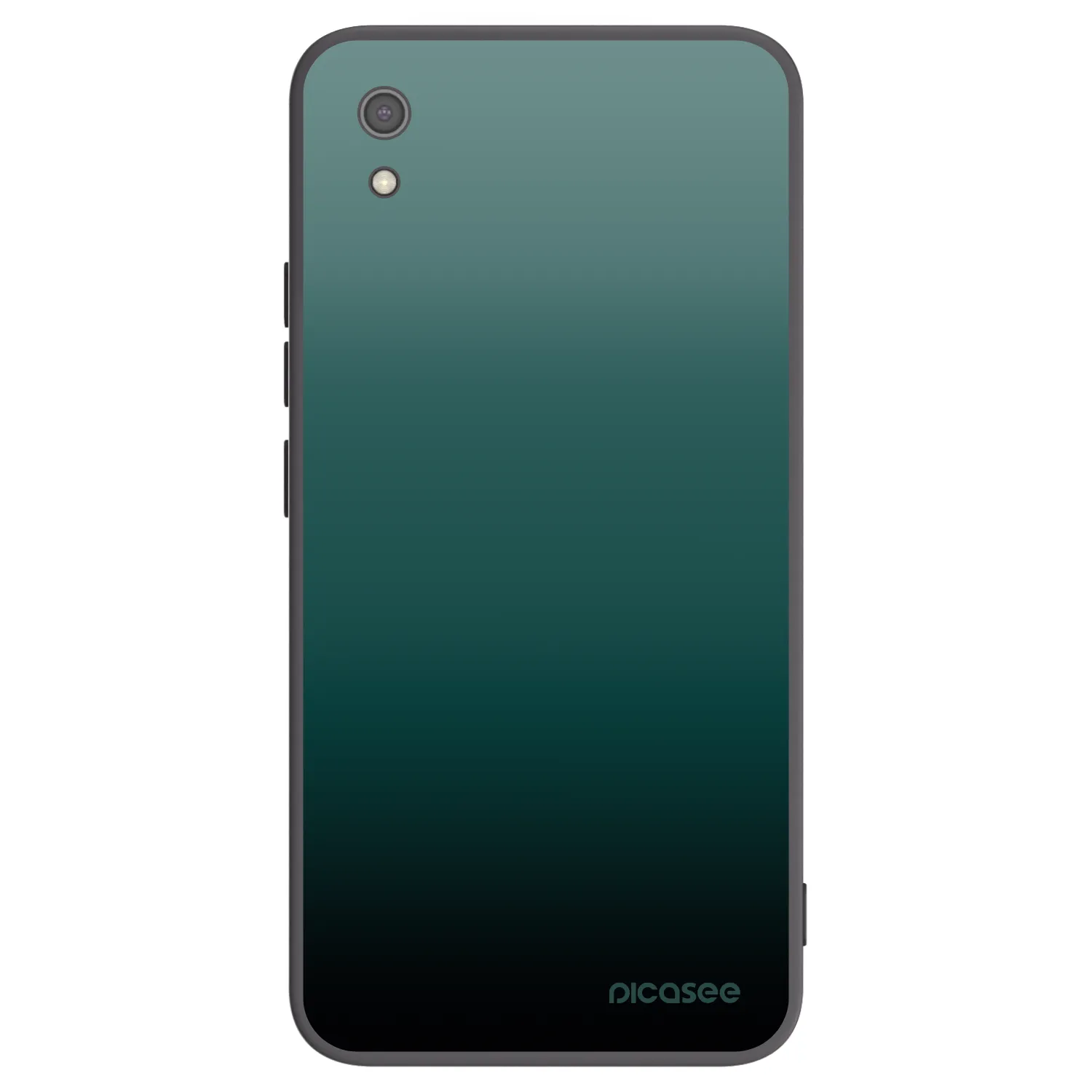 Picasee Xiaomi Redmi 7A Hülle - Schwarzes Silikon - Verdant Fade