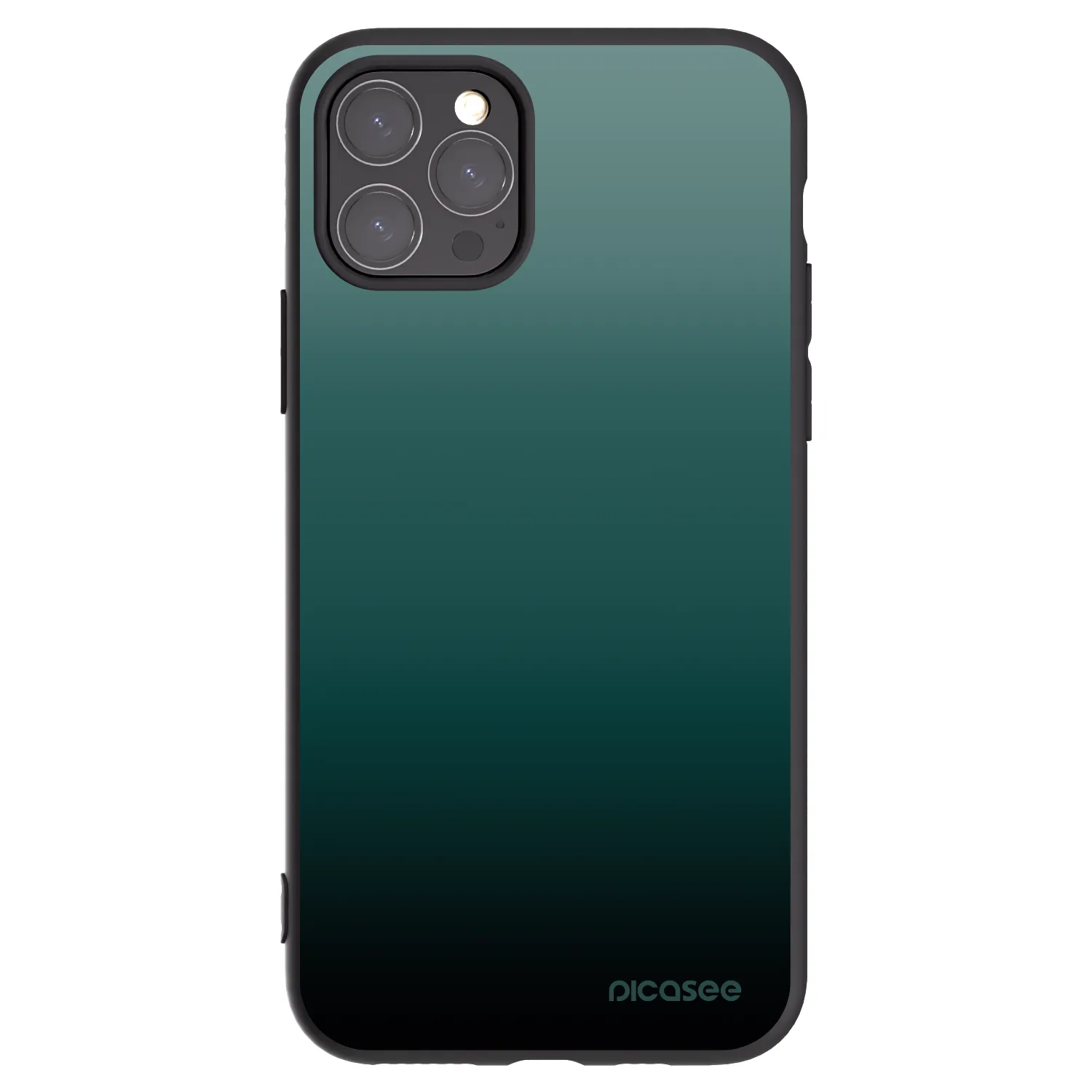 Picasee Apple iPhone 11 Pro Hülle - Schwarzes Silikon - Verdant Fade