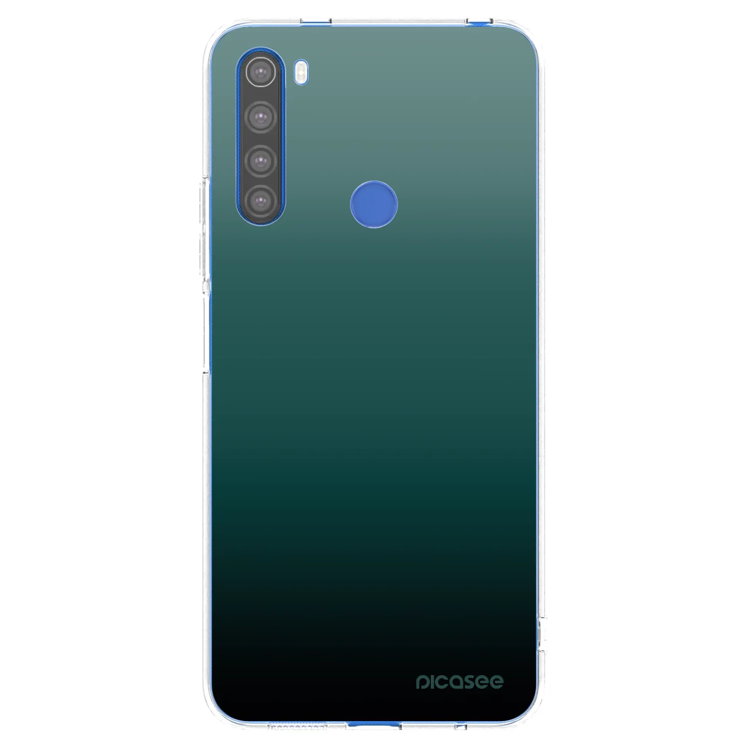 Picasee Xiaomi Redmi Note 8T Hülle - Transparentes Silikon - Verdant Fade