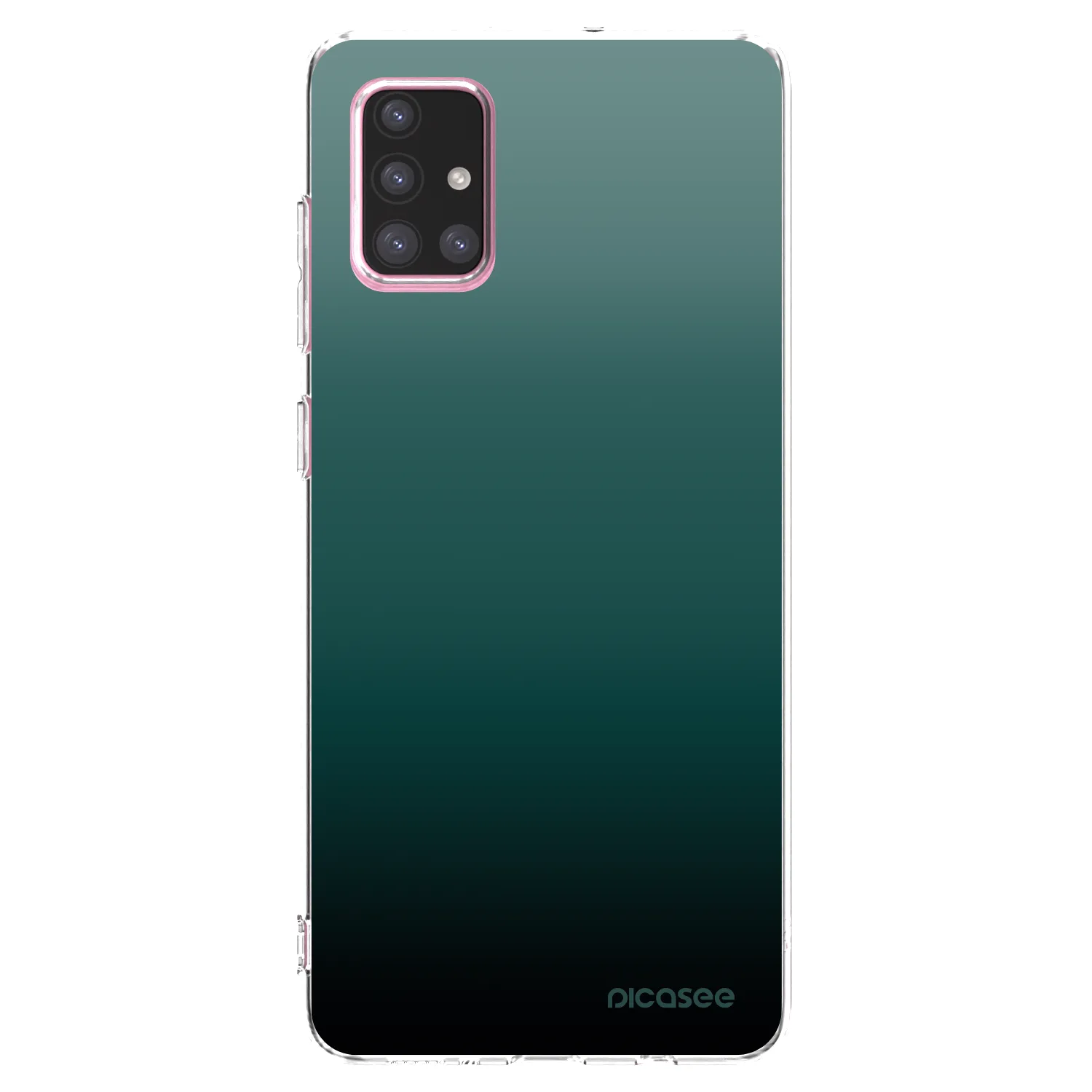 Picasee Samsung Galaxy A71 A715F Hülle - Transparentes Silikon - Verdant Fade