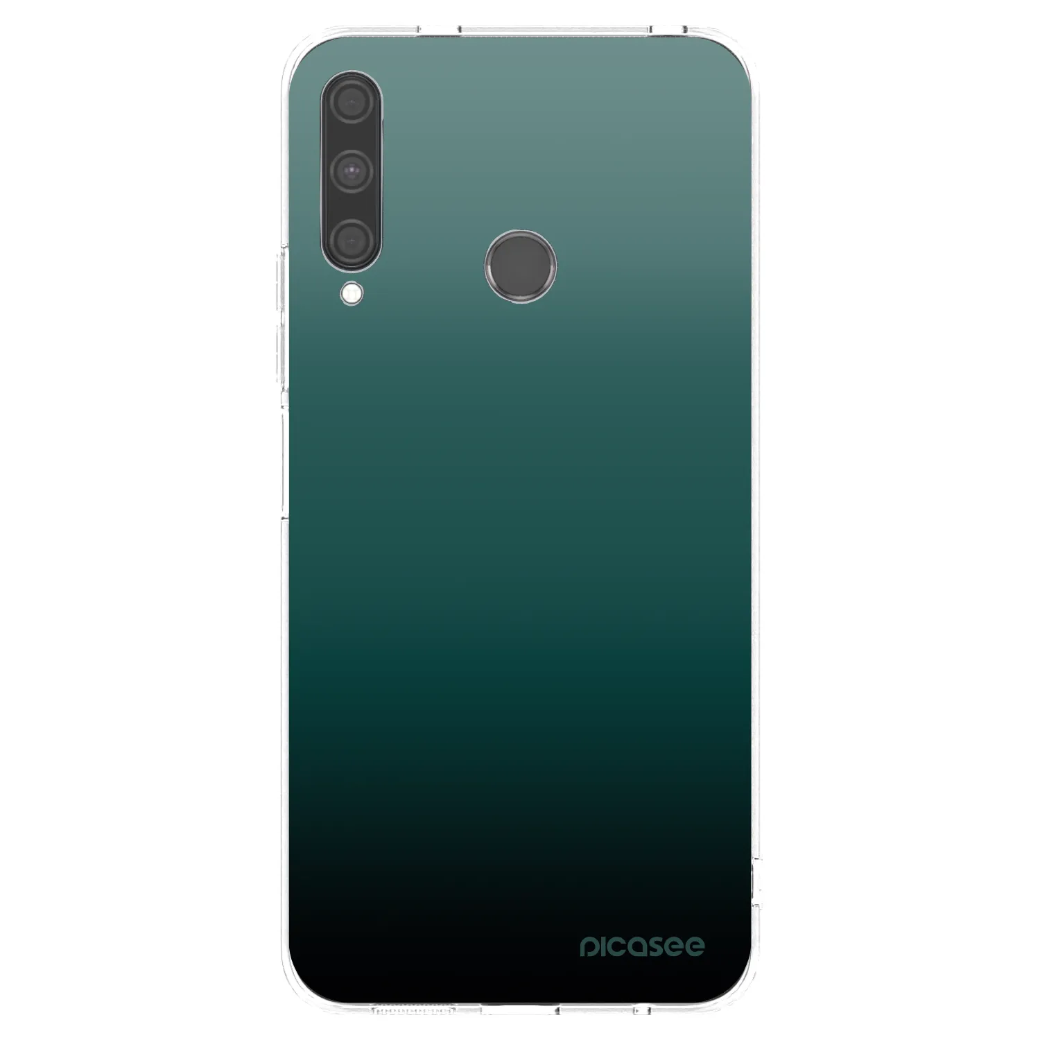 Picasee Huawei P40 Lite E Hülle - Transparentes Silikon - Verdant Fade